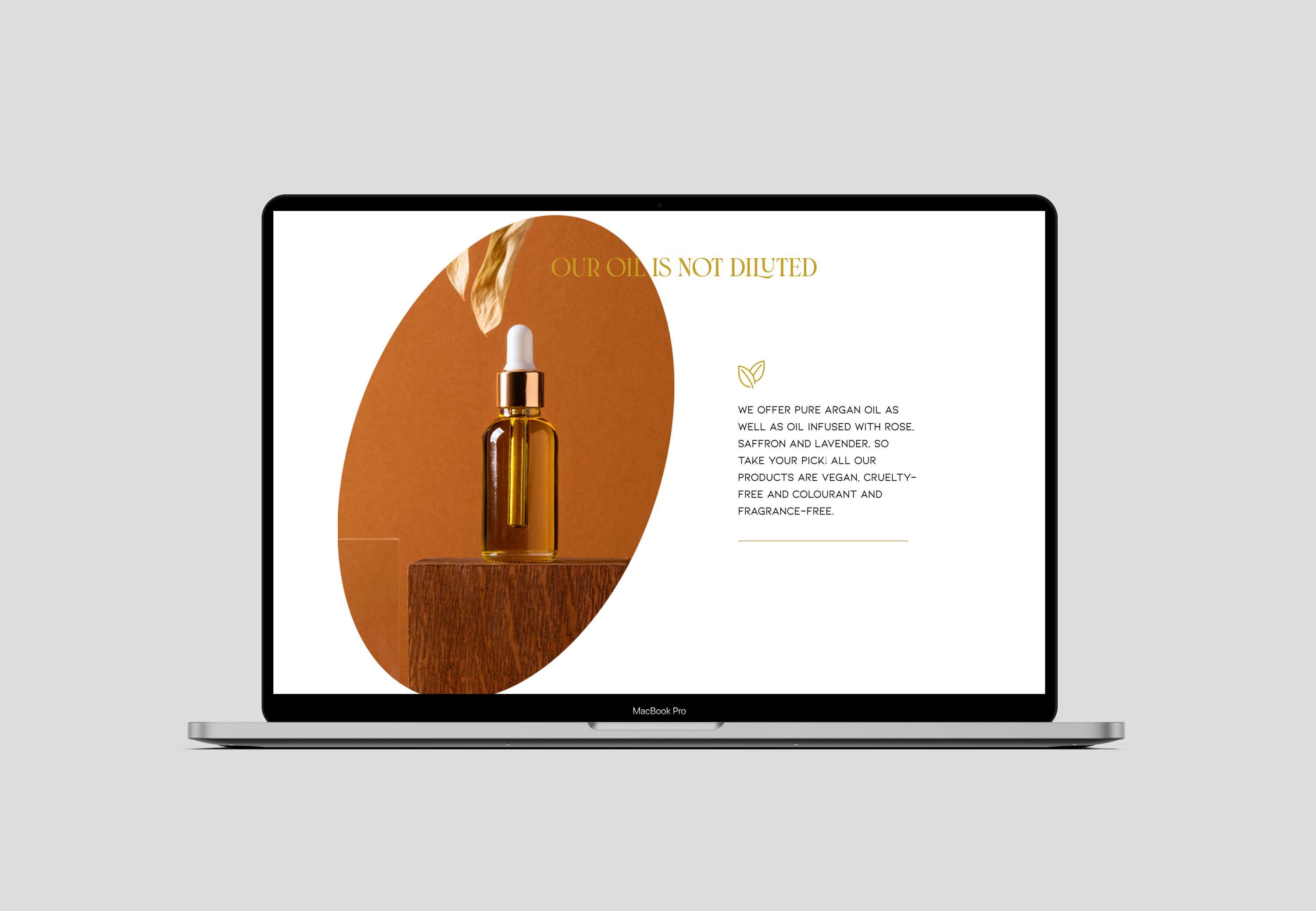 Oleum Pure Website by Stacey Nova