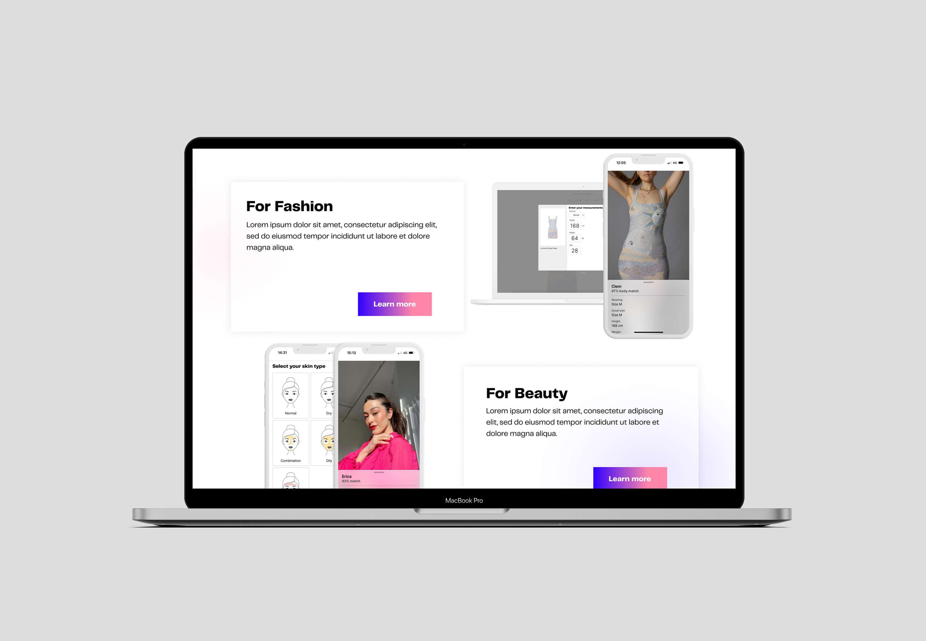 Vestico webdesign by Stacey Nova