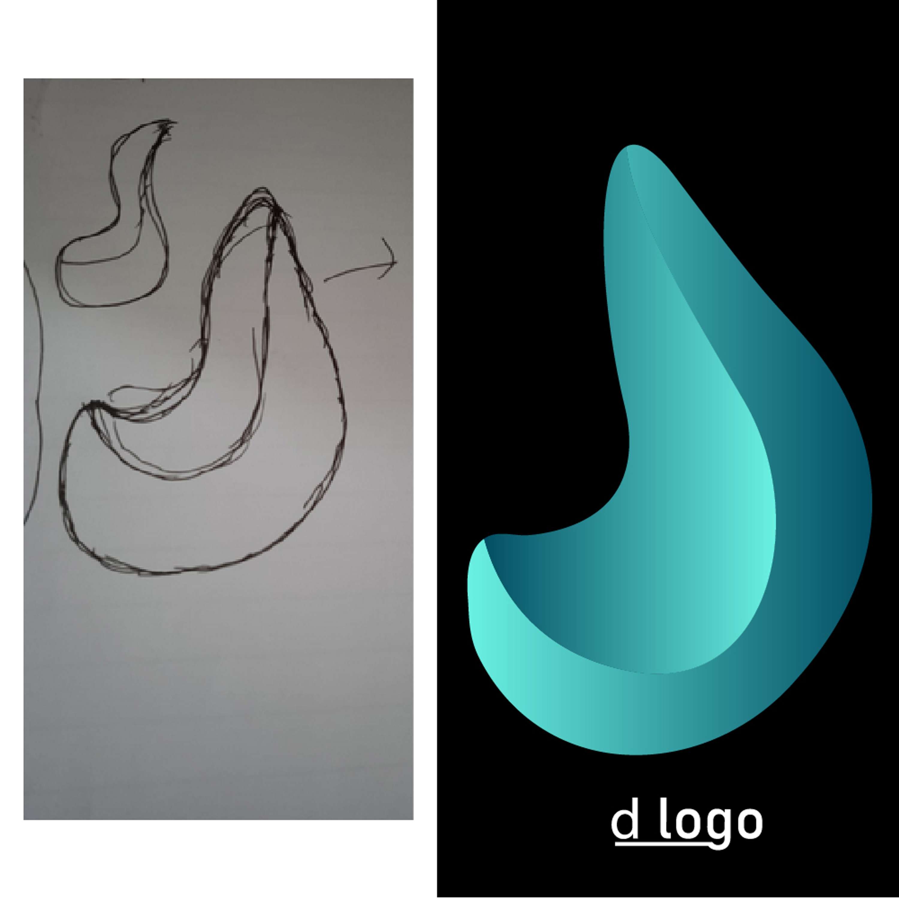 Abstract "d" logo design by Md Shohiduzzaman