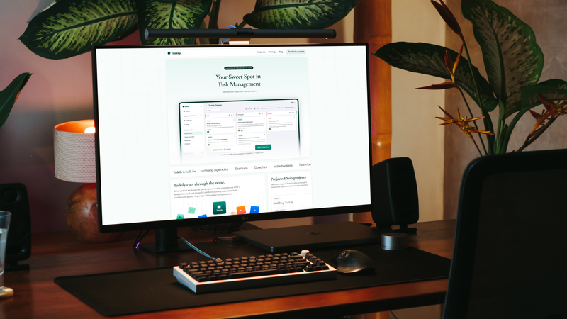 Taskily brand identity&landing page design + SaaS dashboard concept by Tanel S