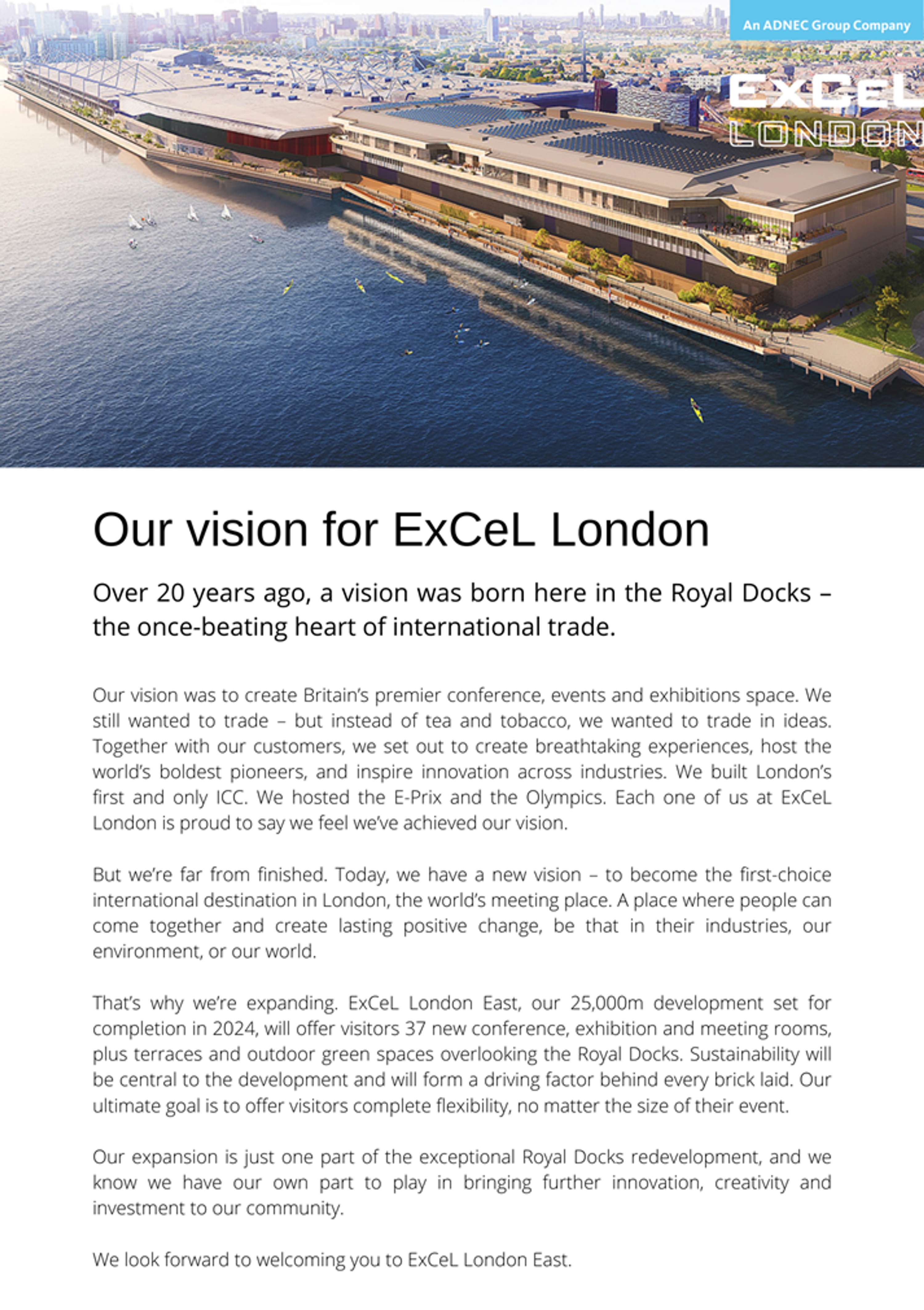 A narrative for growth for ExCeL London by Fraser Coupland