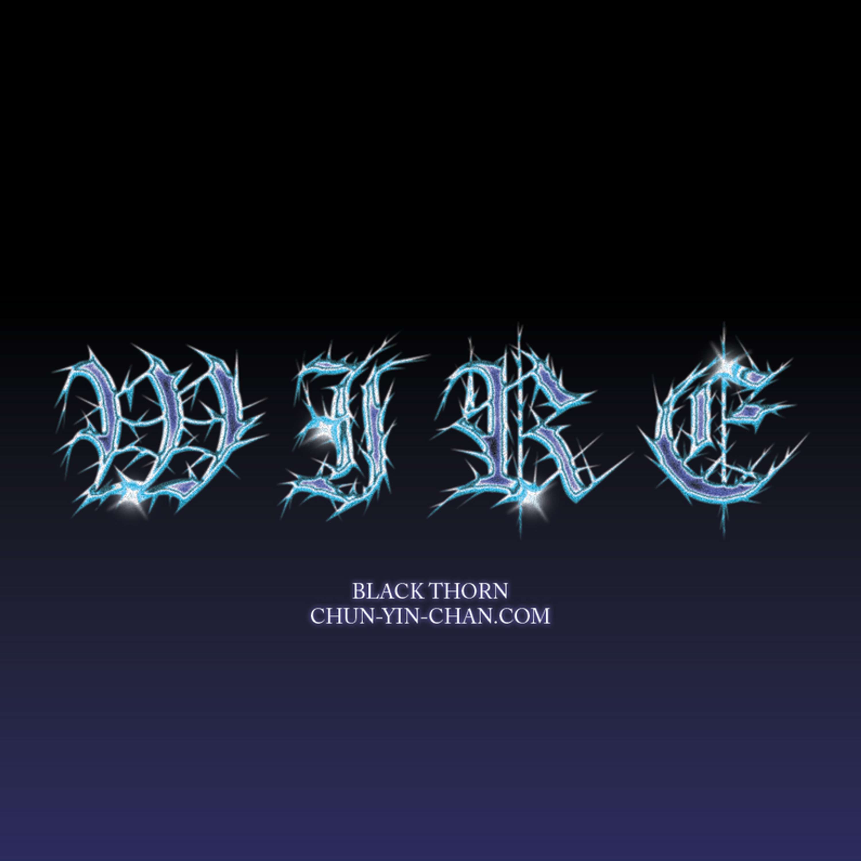 Black Thorn Fonts Design Project by Chun-Yin Chan
