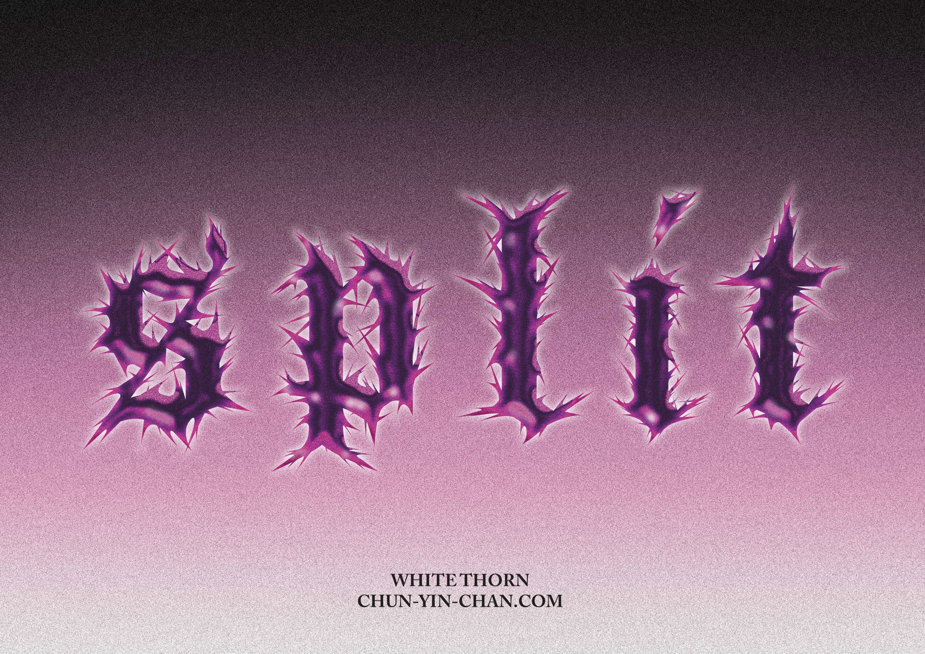 White Thorn Fonts Design Project by Chun-Yin Chan