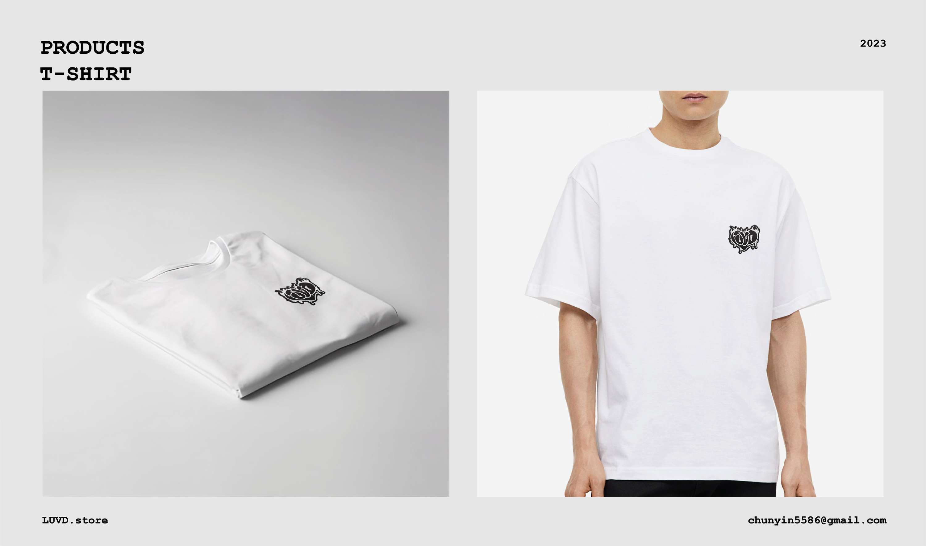 LUVD store logo branding design and the 3D Rendering by Chun-Yin Chan