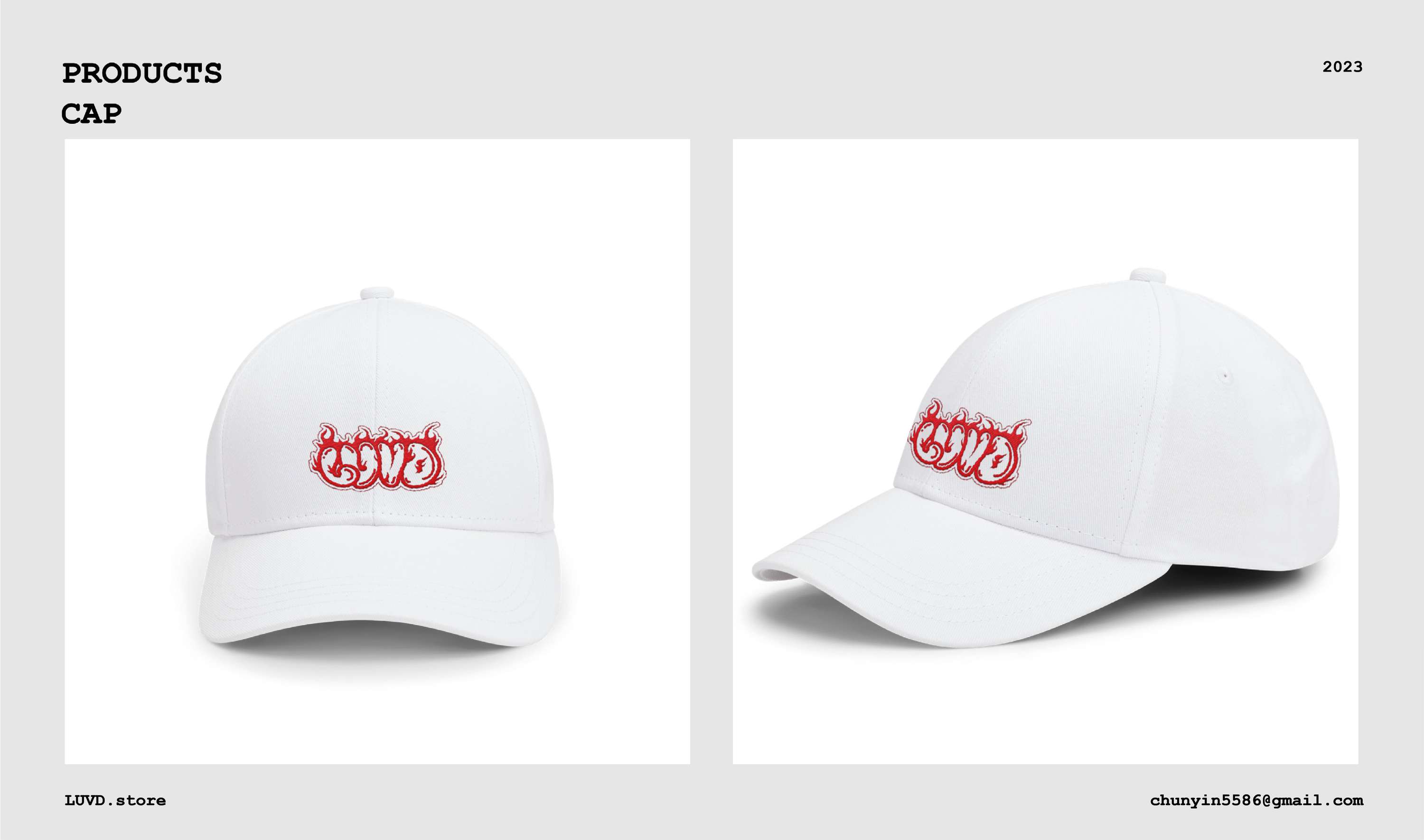 LUVD store logo branding design and the 3D Rendering by Chun-Yin Chan