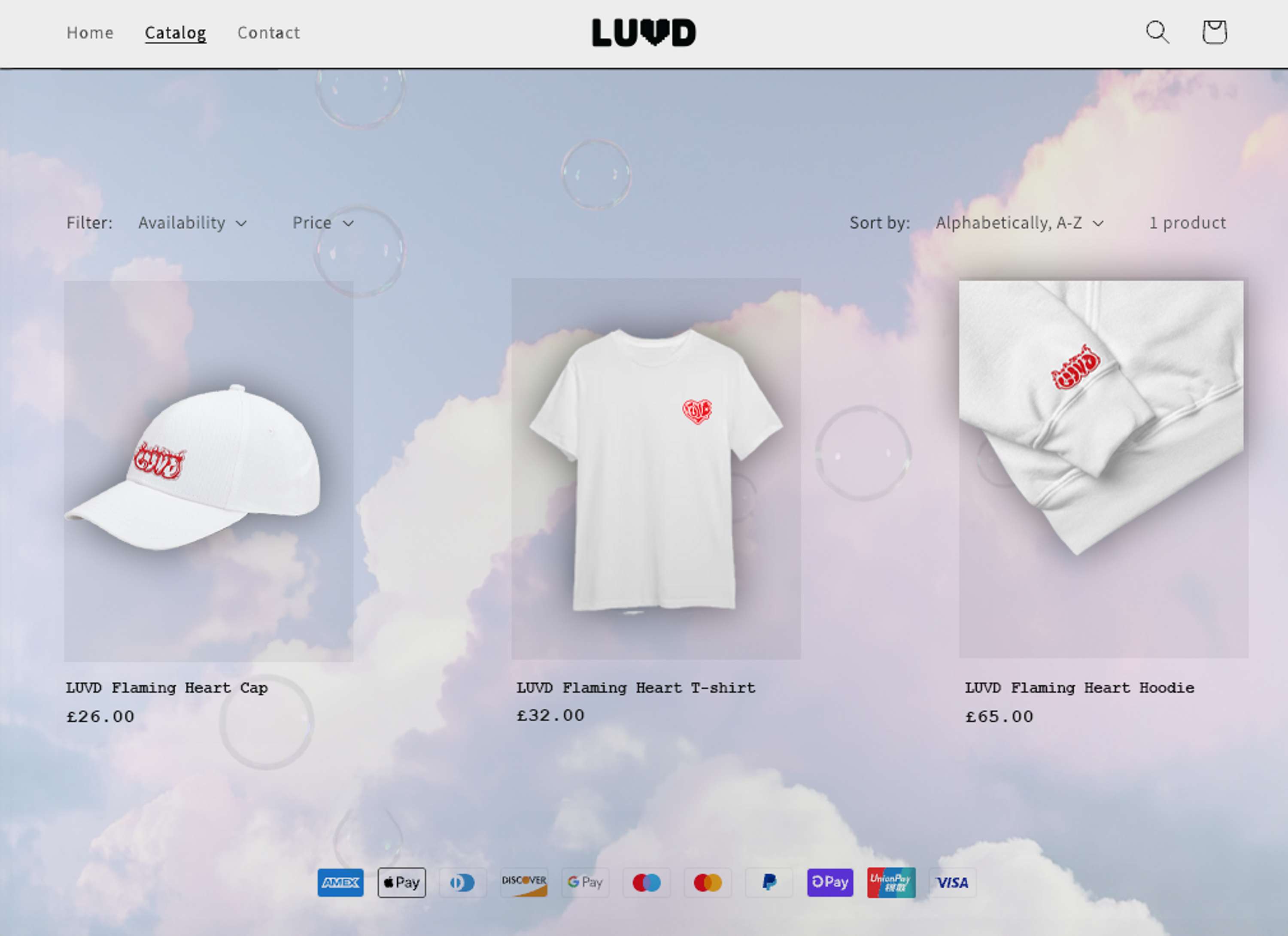 LUVD store logo branding design and the 3D Rendering by Chun-Yin Chan