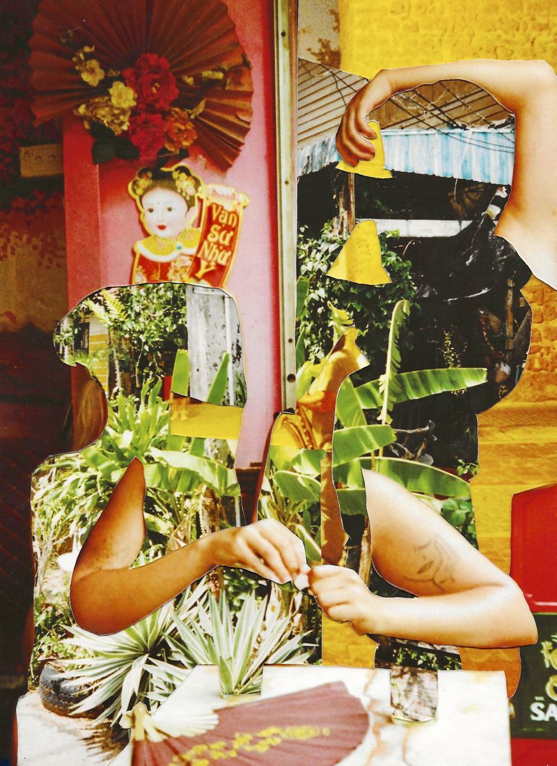 Making collages using my 35mm film photos by Matthew Sheehan 