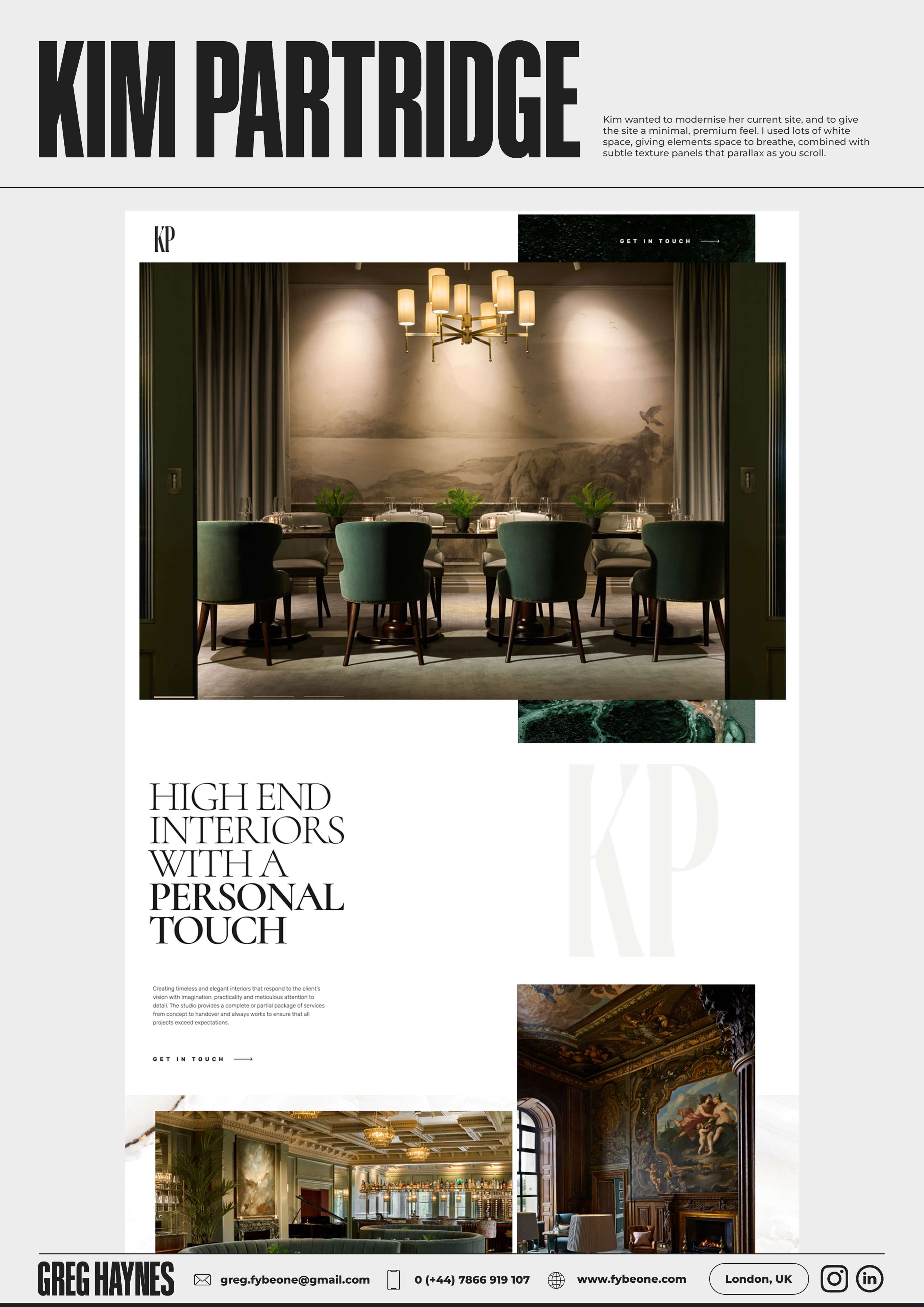 Portfolio/CV by Greg Haynes