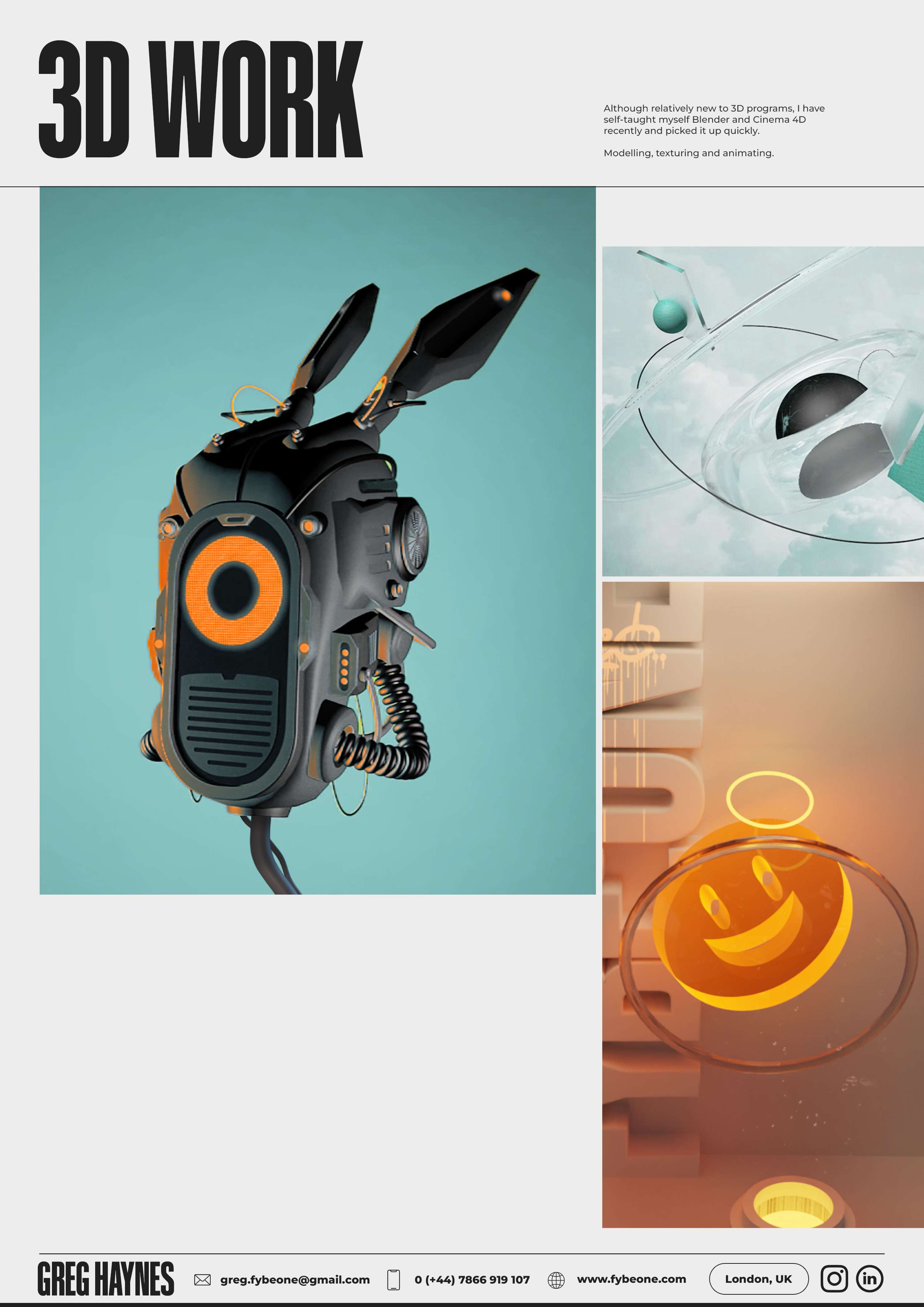 Portfolio/CV by Greg Haynes