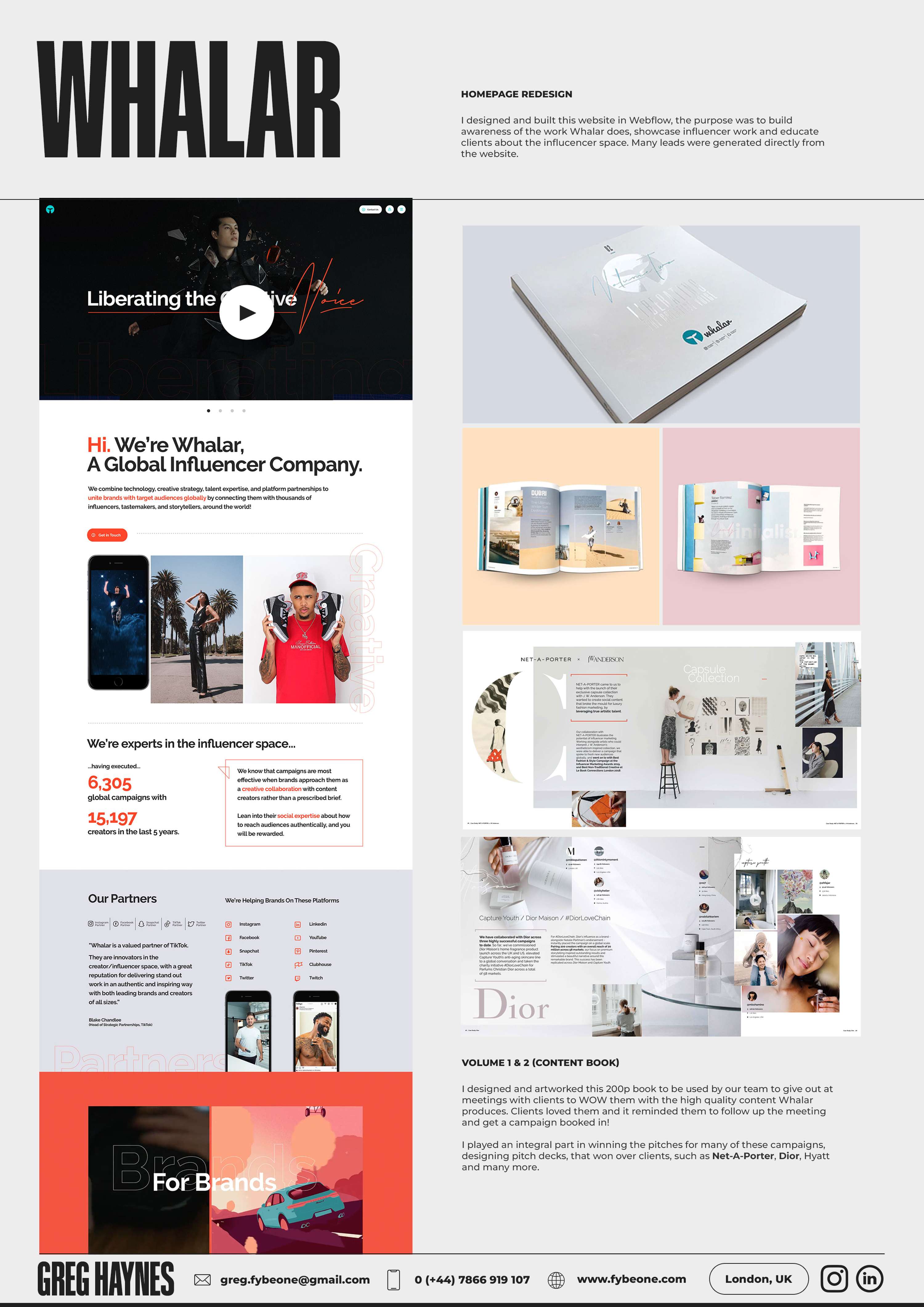 Portfolio/CV by Greg Haynes