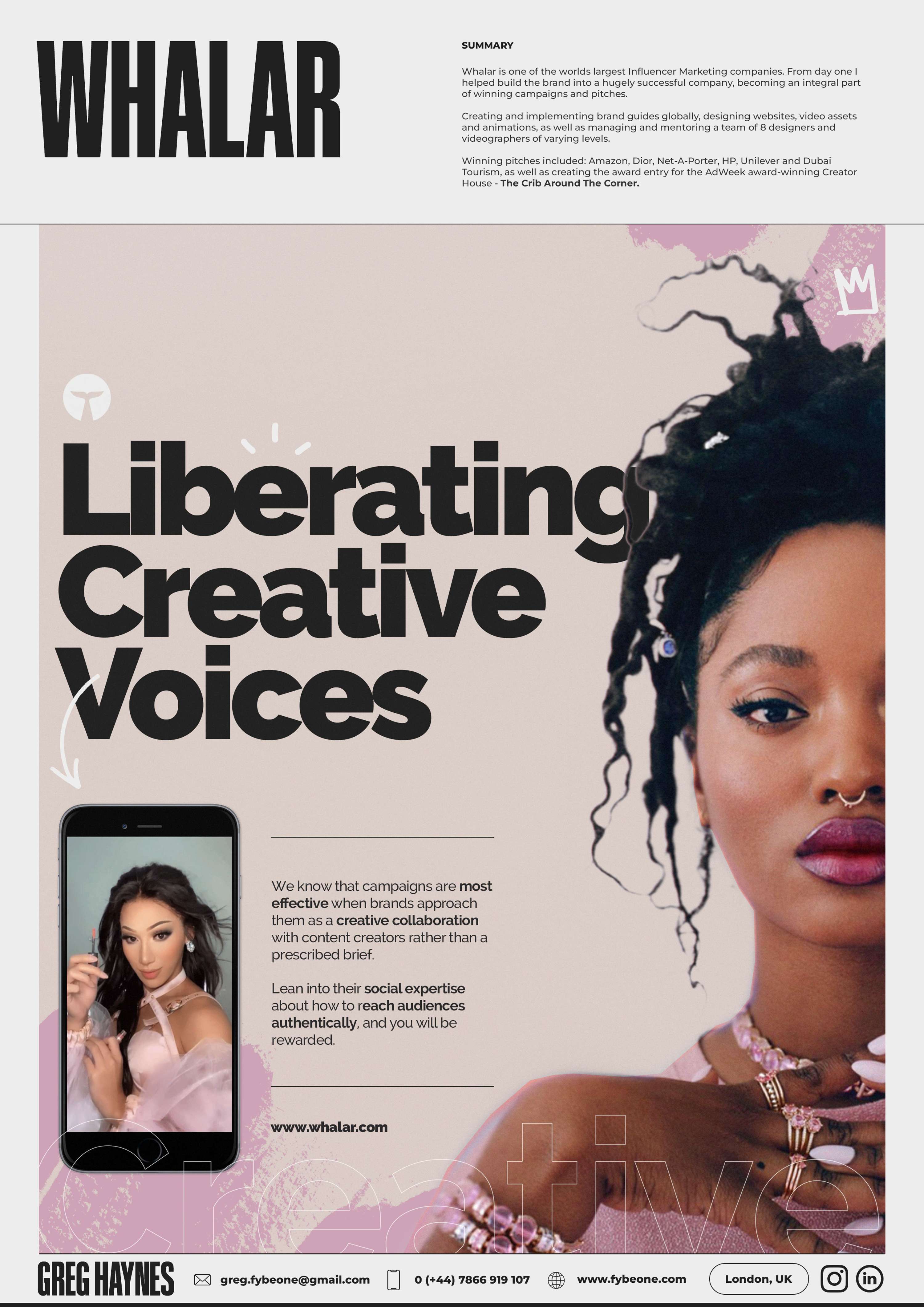 Portfolio/CV by Greg Haynes