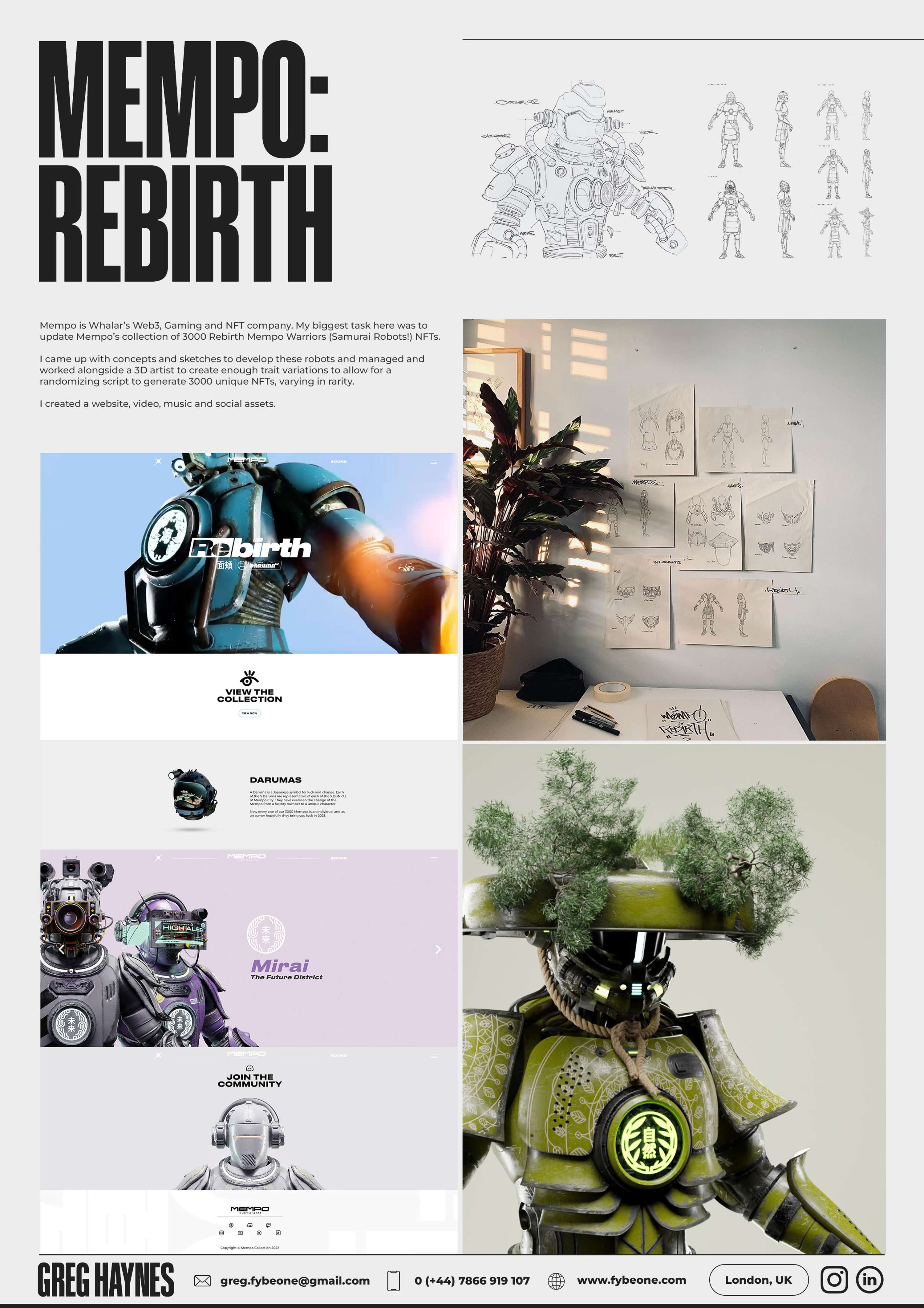 Portfolio/CV by Greg Haynes