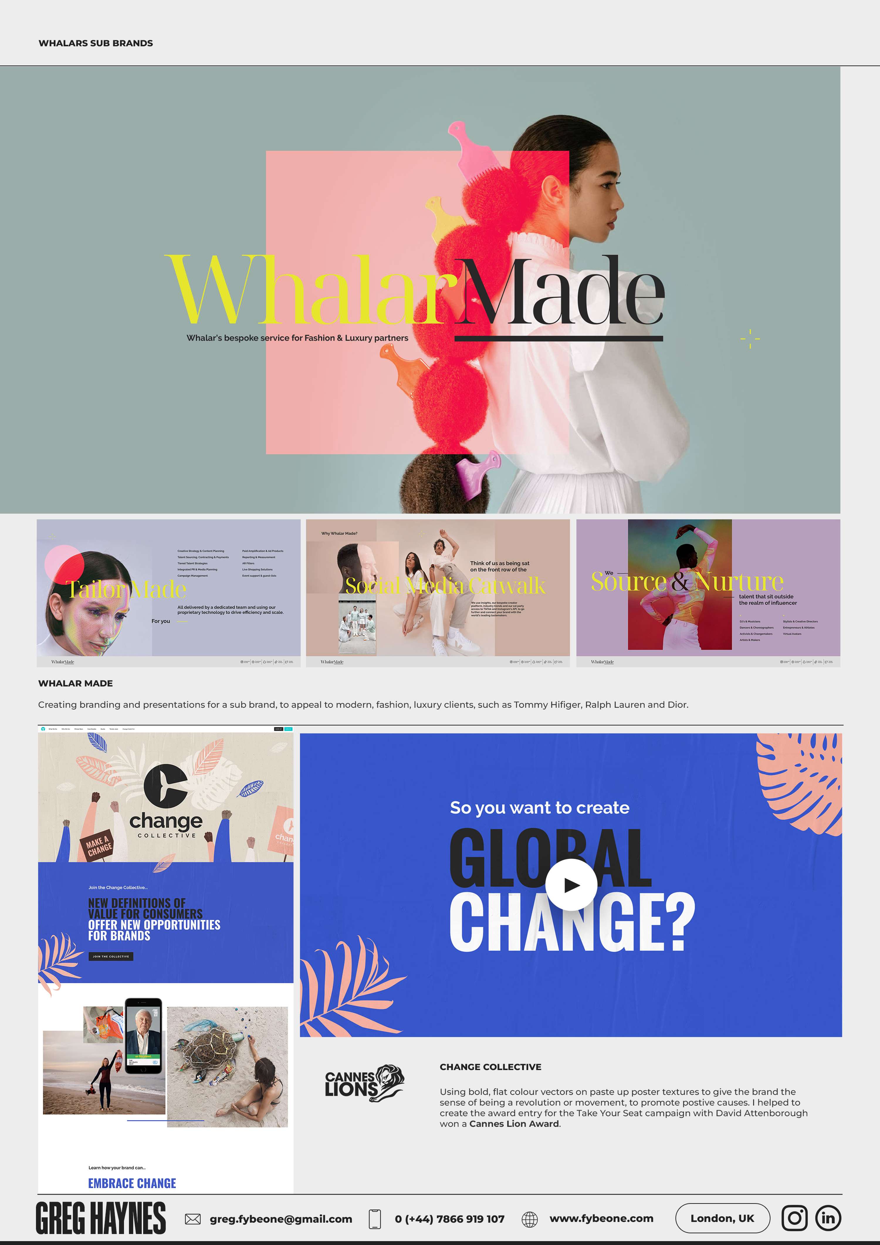 Portfolio/CV by Greg Haynes