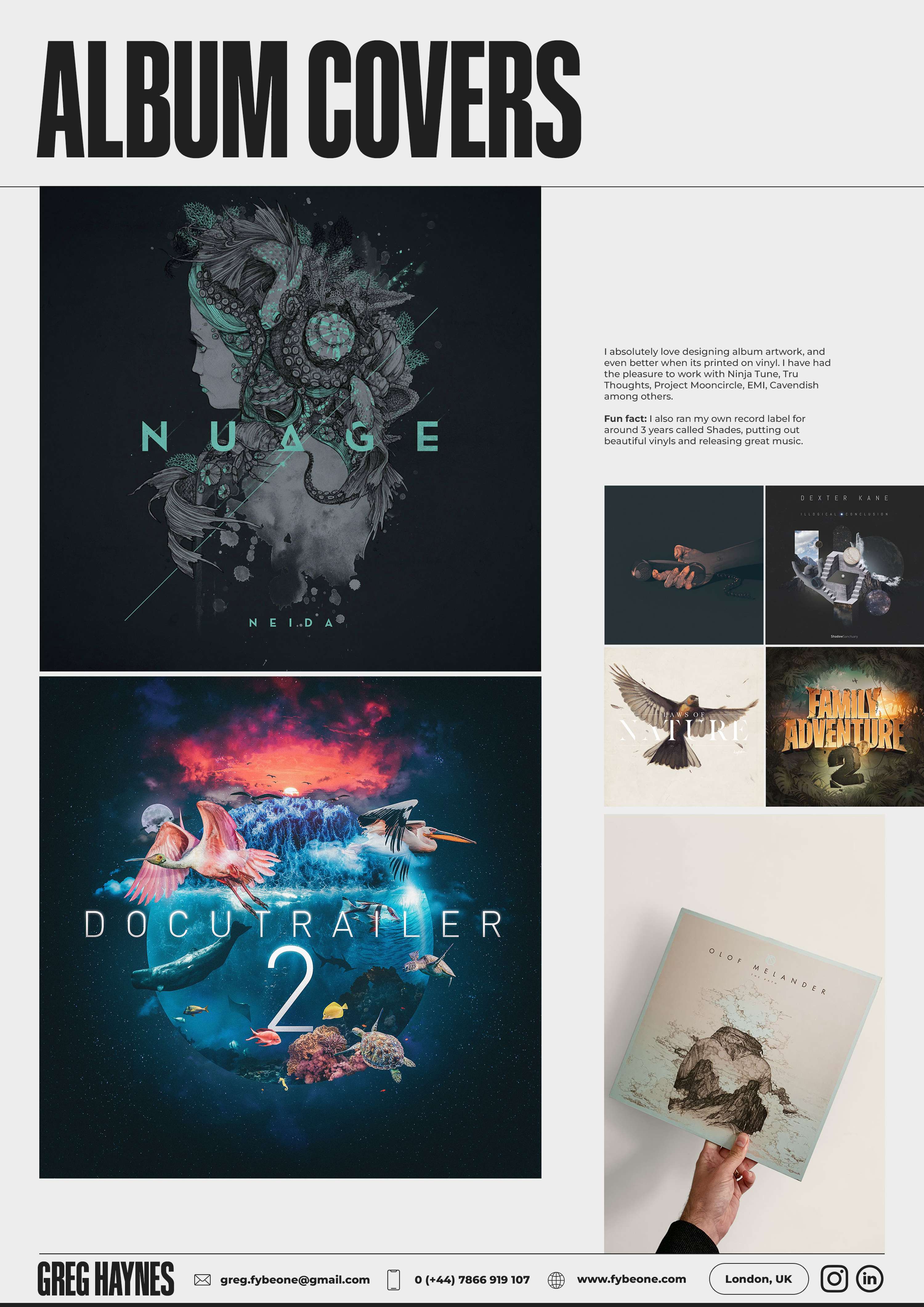 Portfolio/CV by Greg Haynes