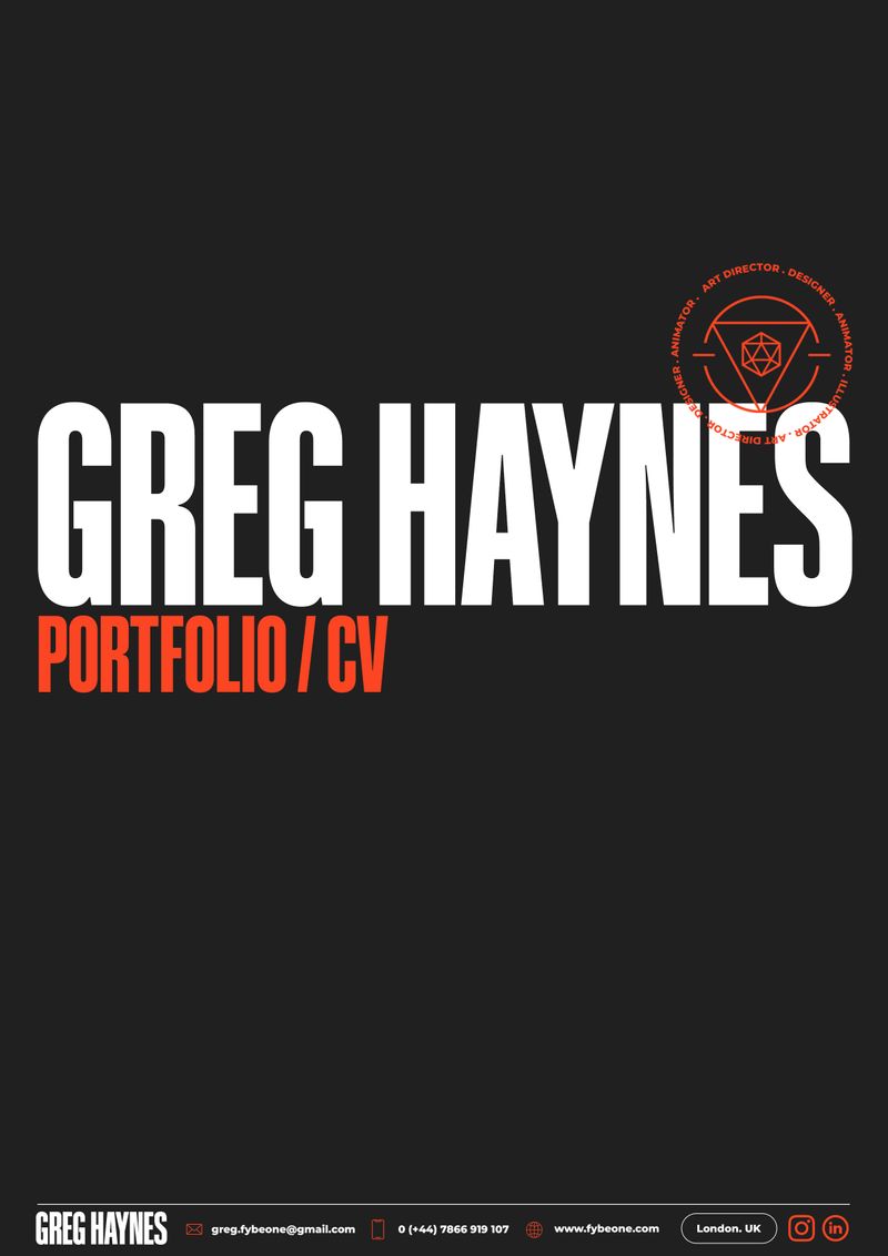 Portfolio/CV by Greg Haynes