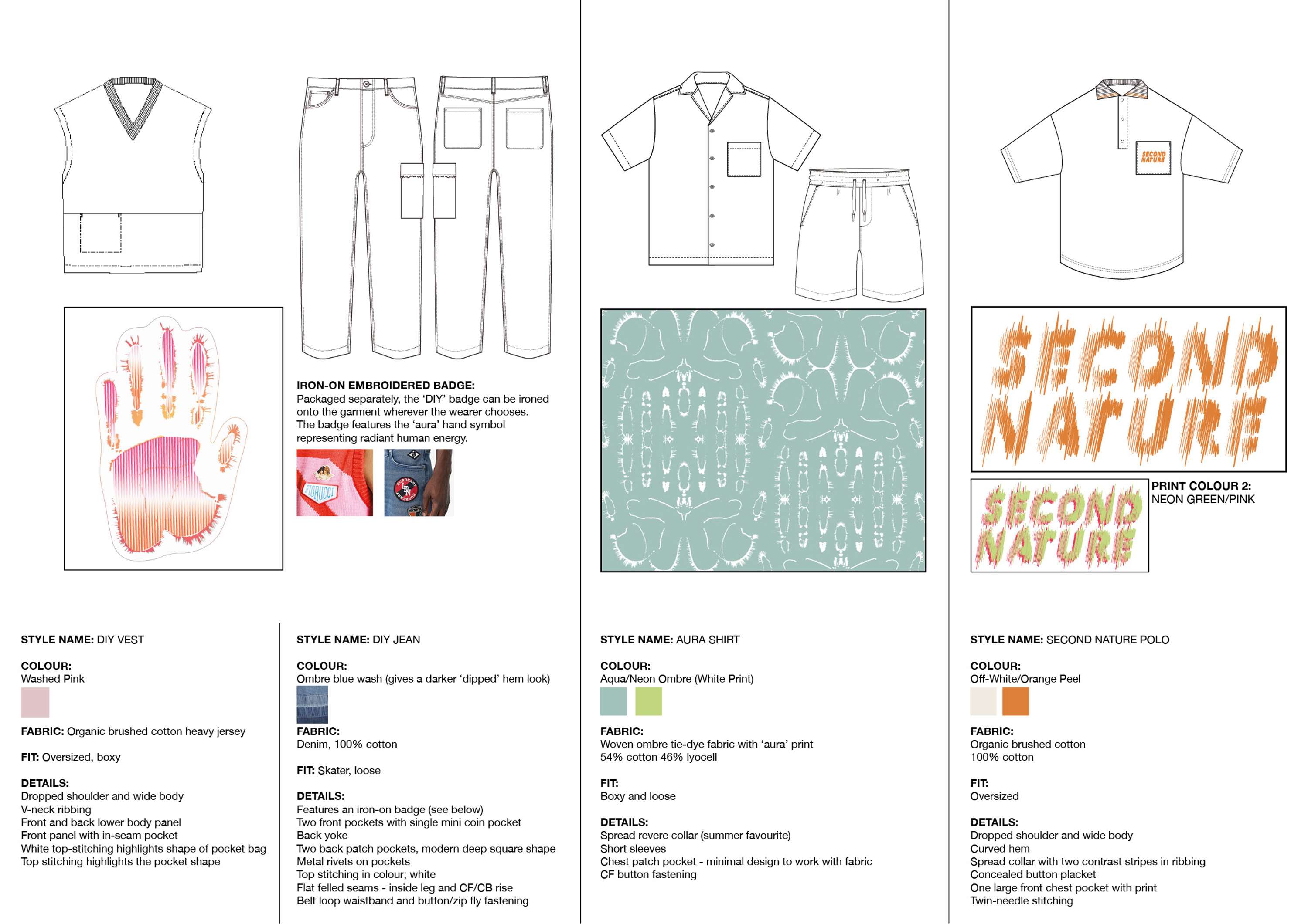 Design work examples by Hannah Sture