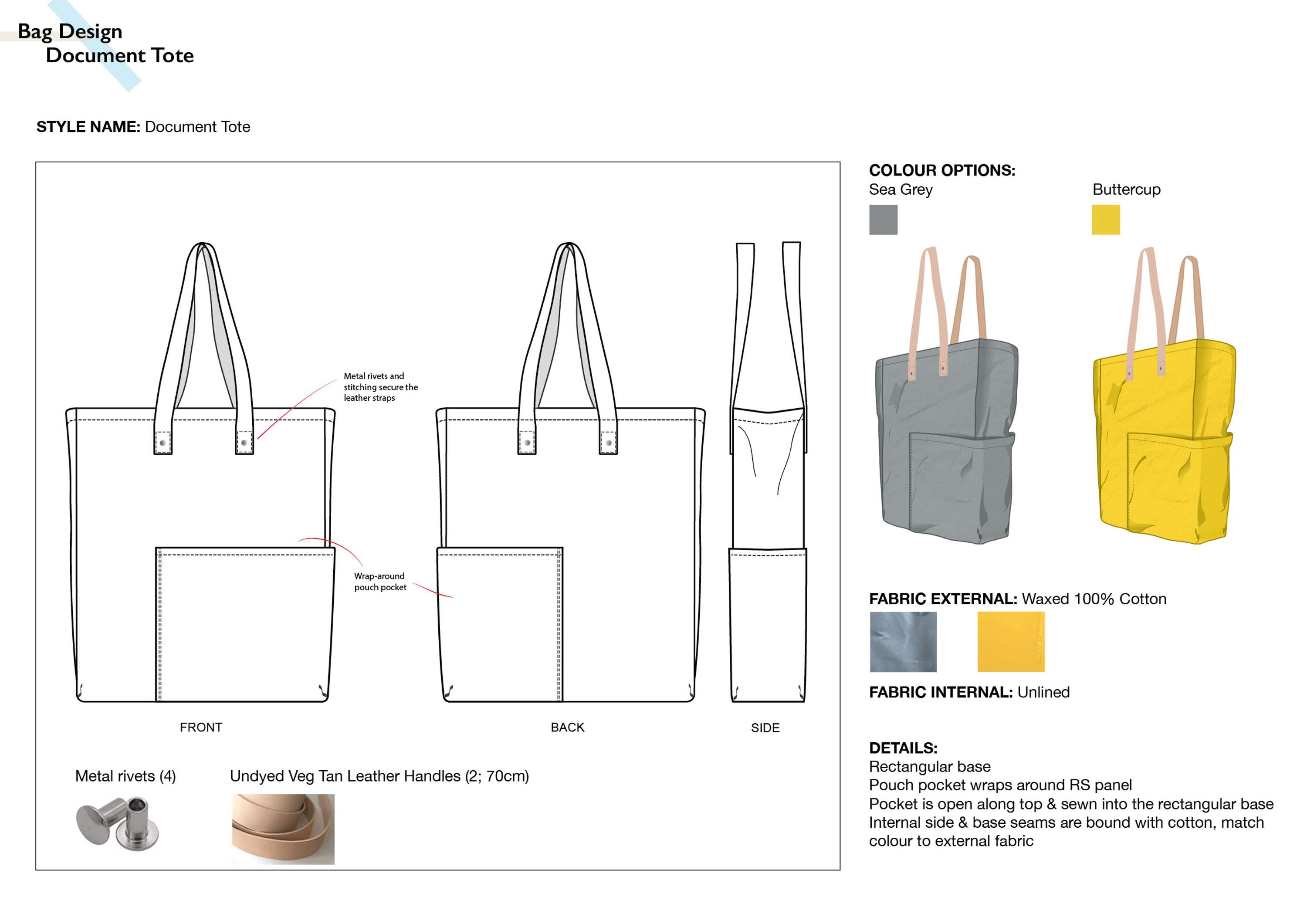 Bag design & make by Hannah Sture