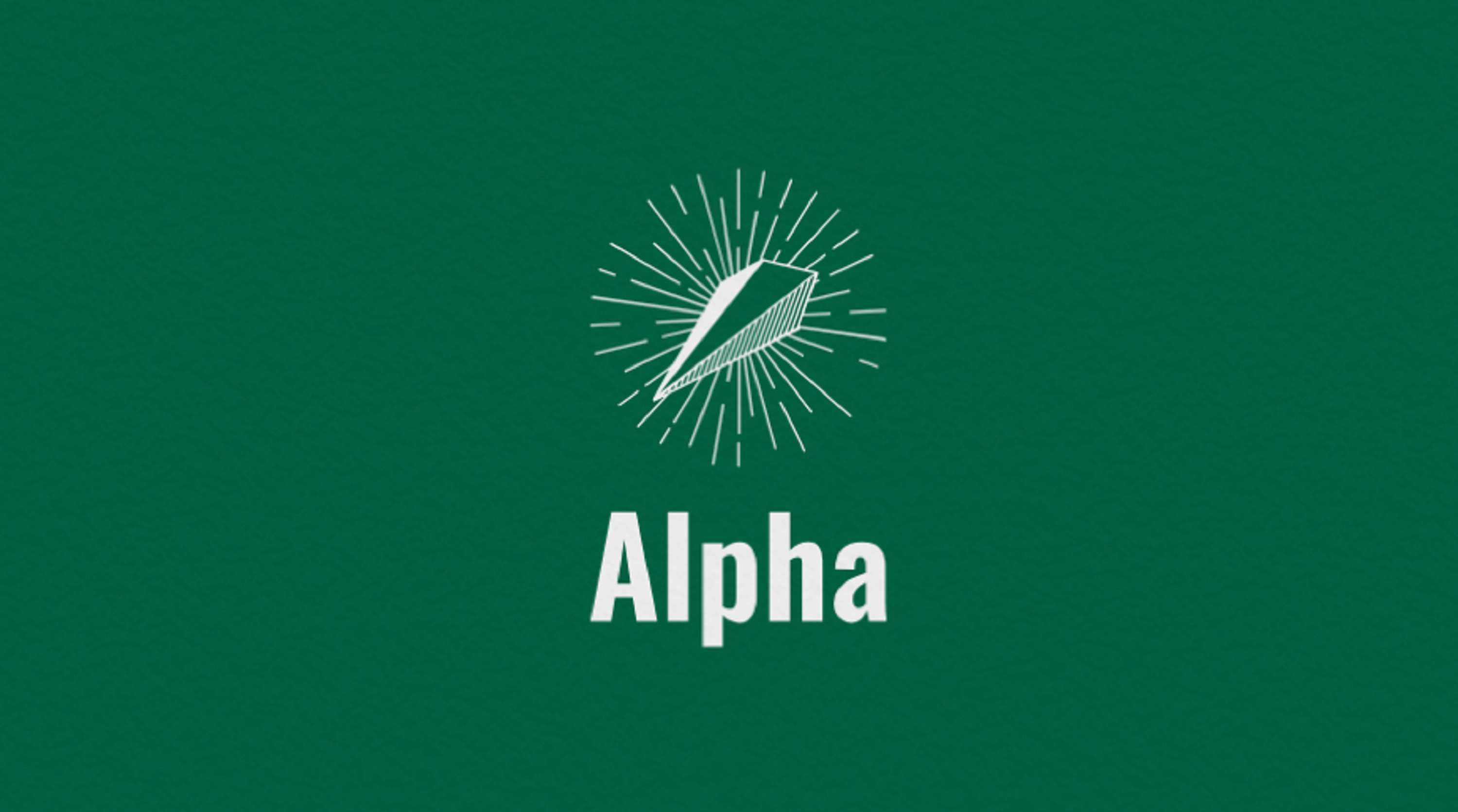 Alpha - logo design by Ella Baldwin