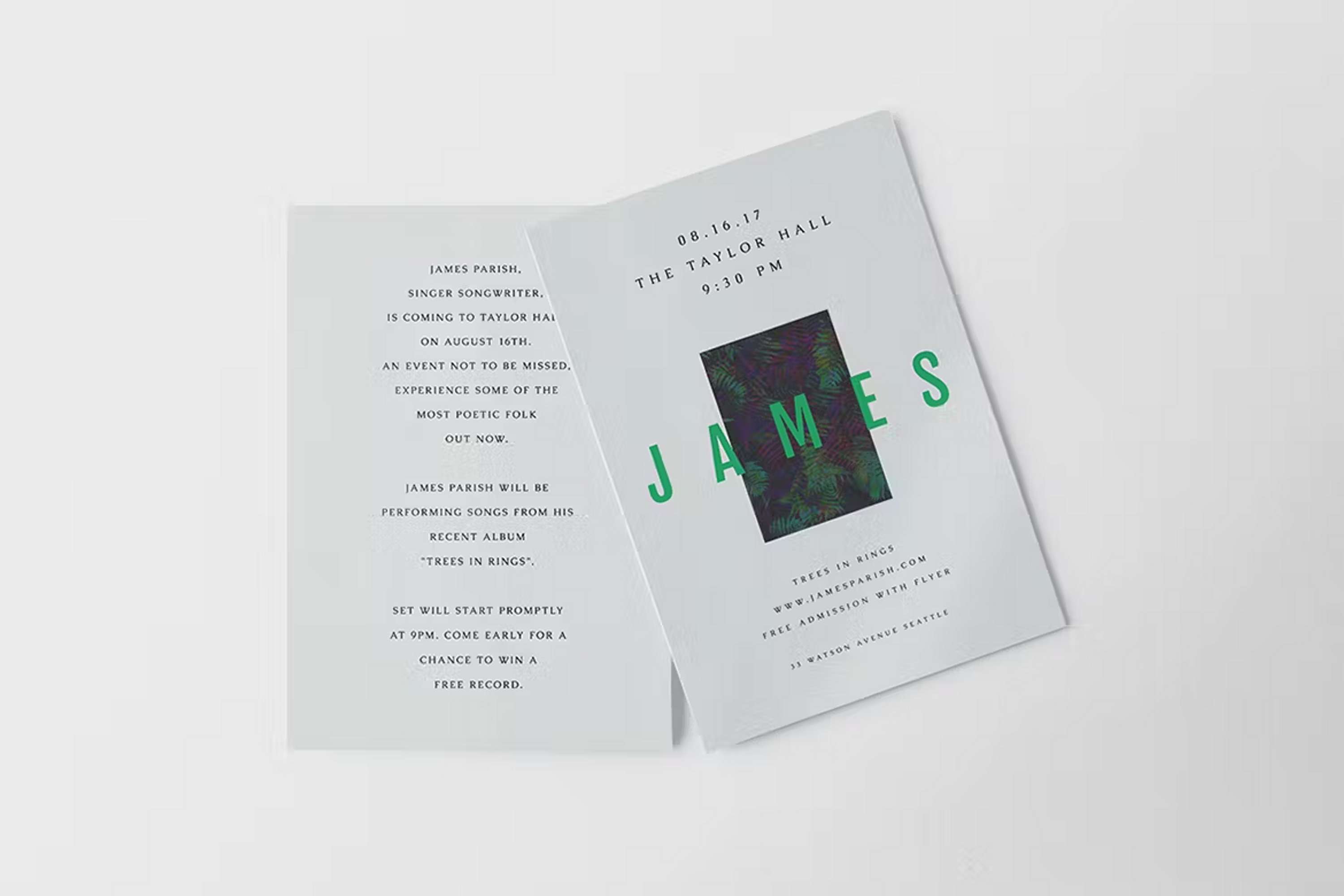 flyer by Ella Baldwin