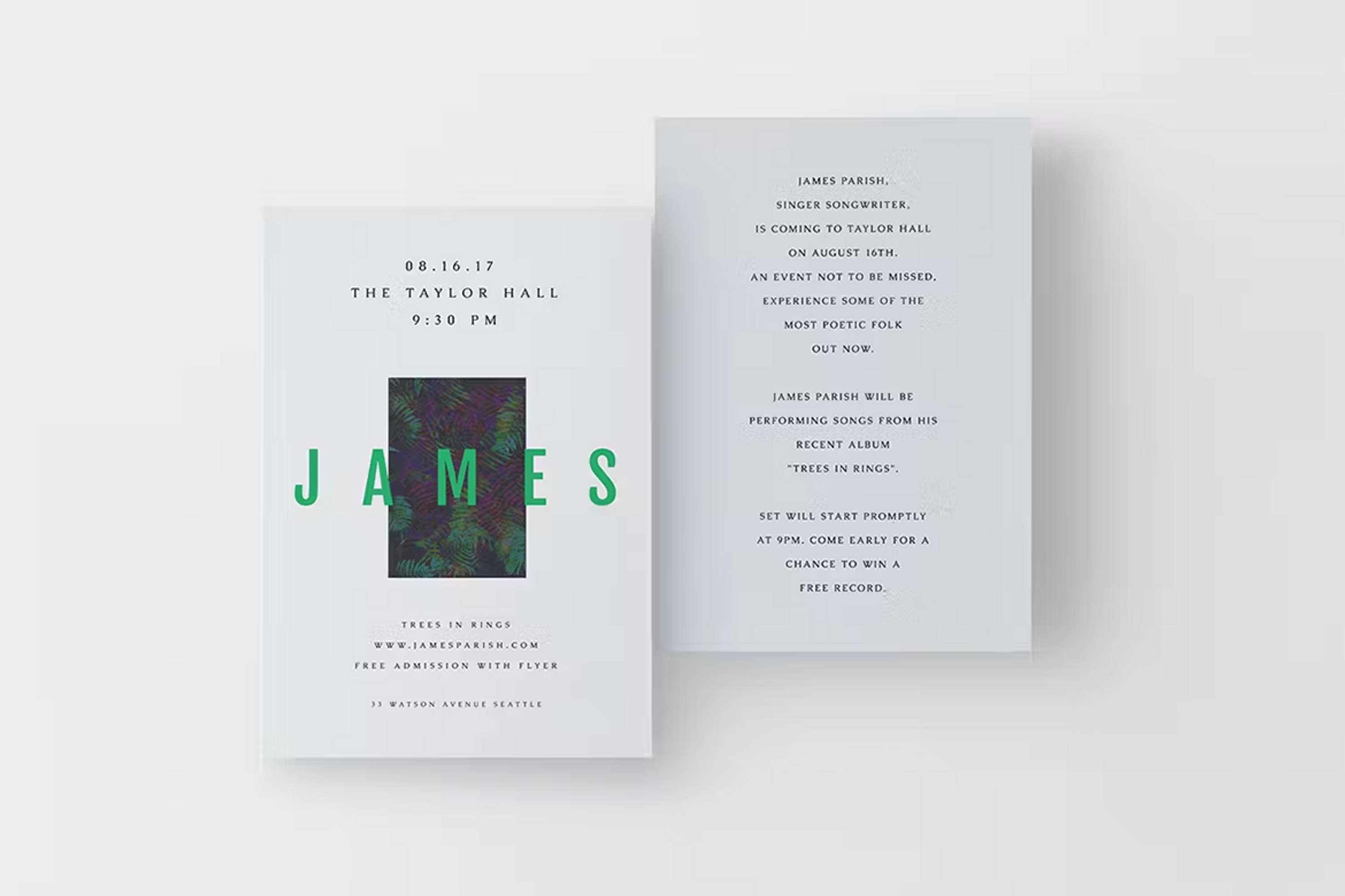 flyer by Ella Baldwin
