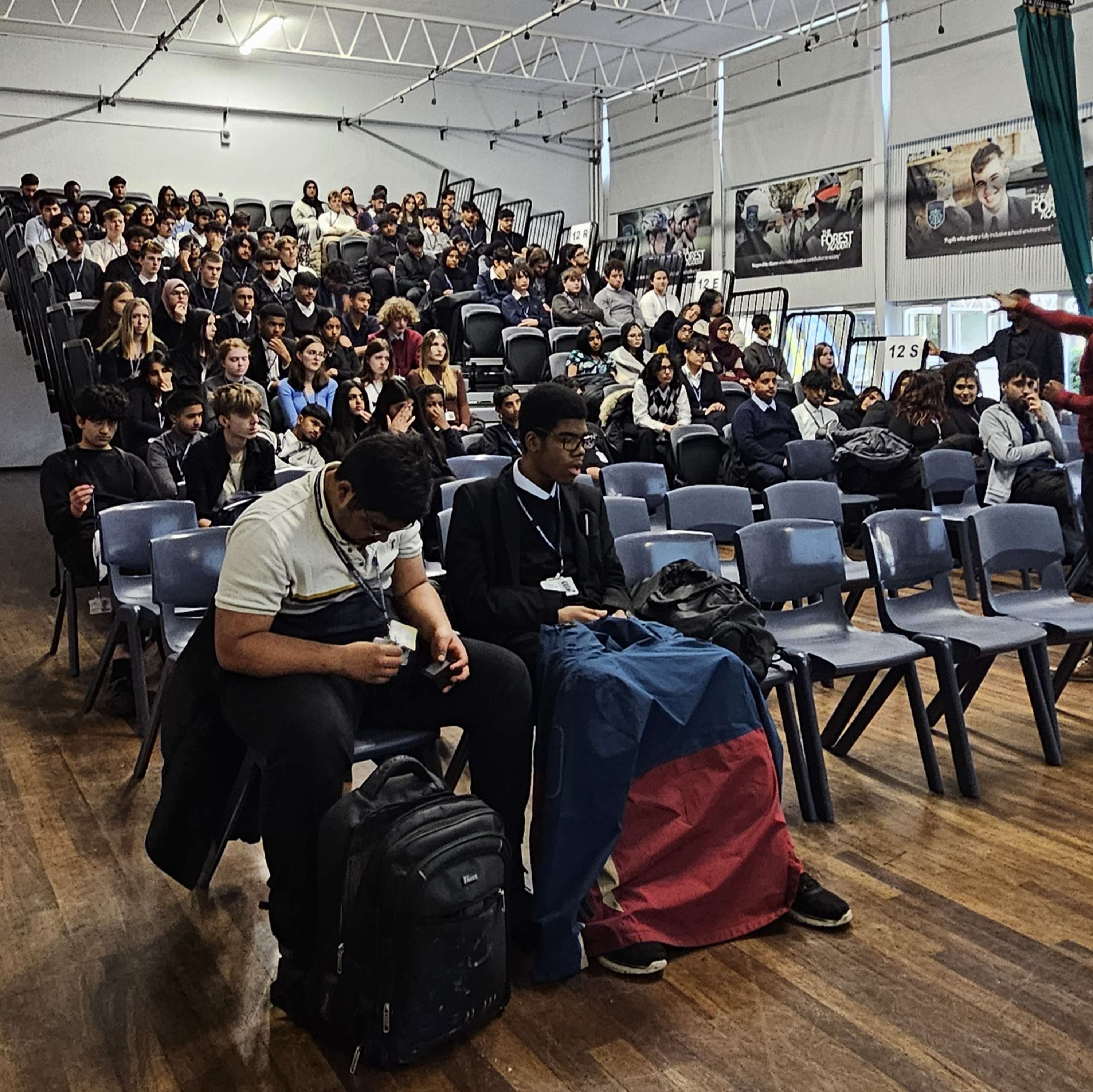 Talking to year 12 and 13 at The Forest Academy  - going through sixth form, university and then work as a creative by Simran Kaur