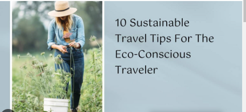 10 Sustainable Travel Tips For The Eco-Conscious Traveler