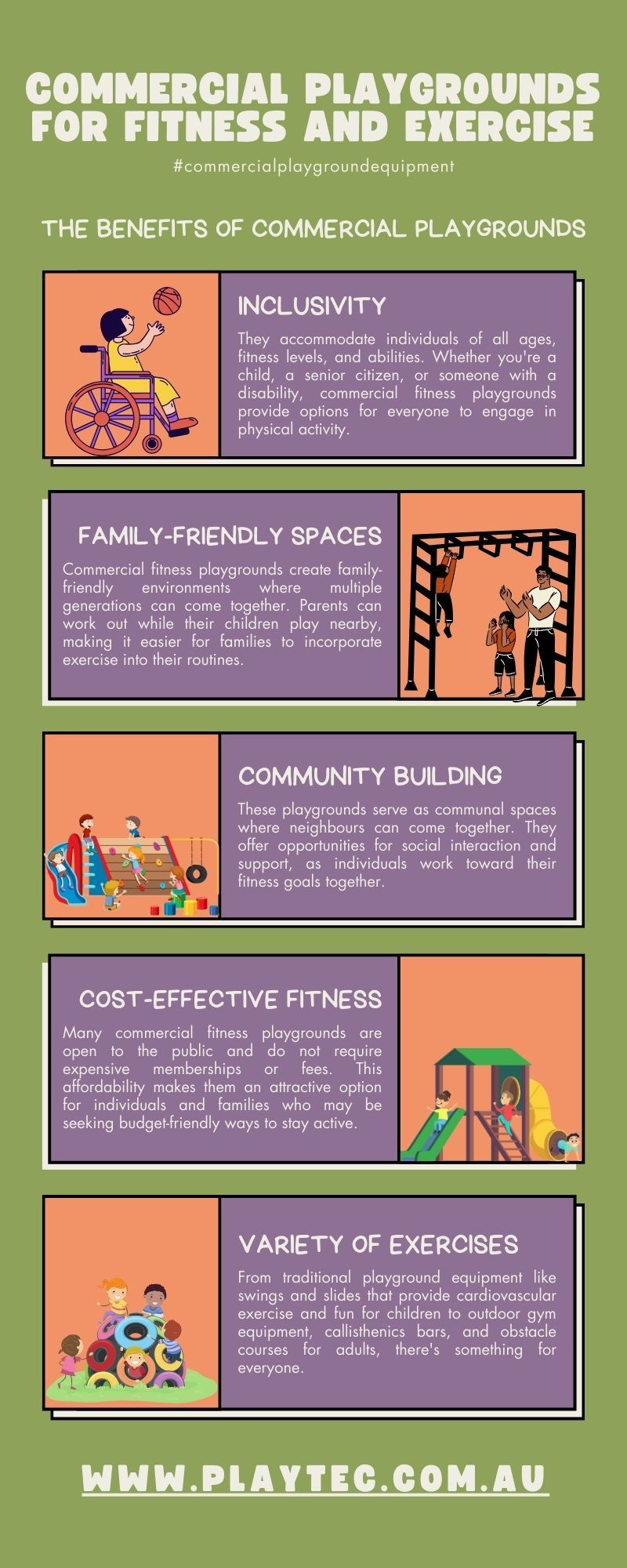 Commercial Playgrounds for Fitness and Exercise by Anthony Swain