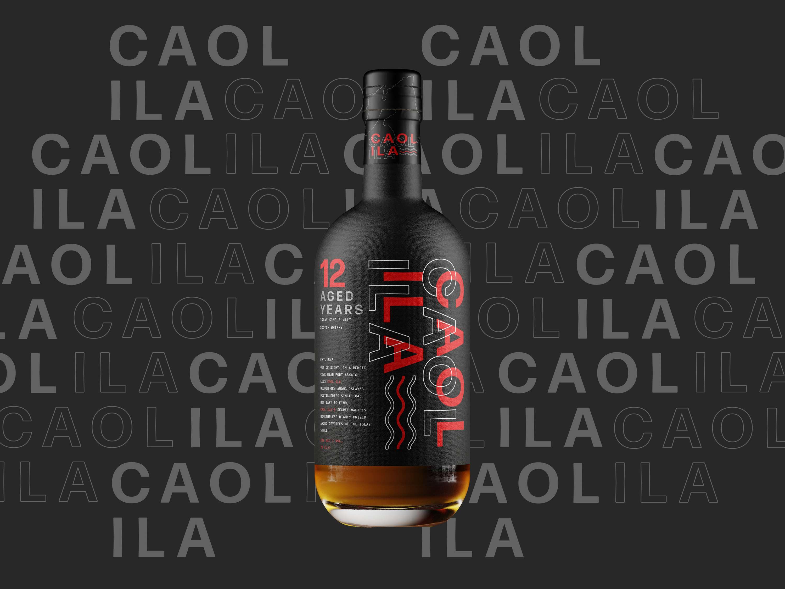 Caol Ila Rebrand and Bottle Concept by Jonathan McMahon