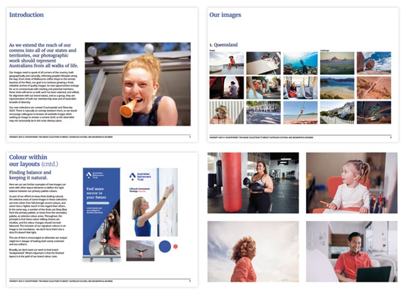 Australian Retirement Trust Brand Image Libraries by Keith Hagan