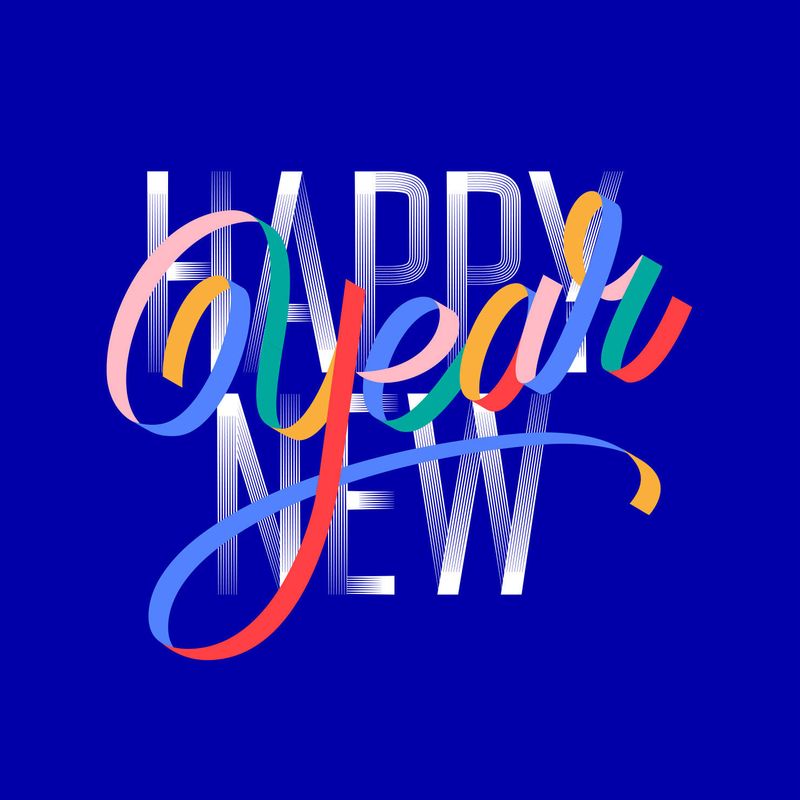 Ribbon lettering by Ely Zanni