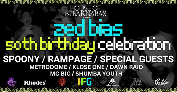 HOSB Presents 50 Years of Zed Bias Event Tickets The Dots