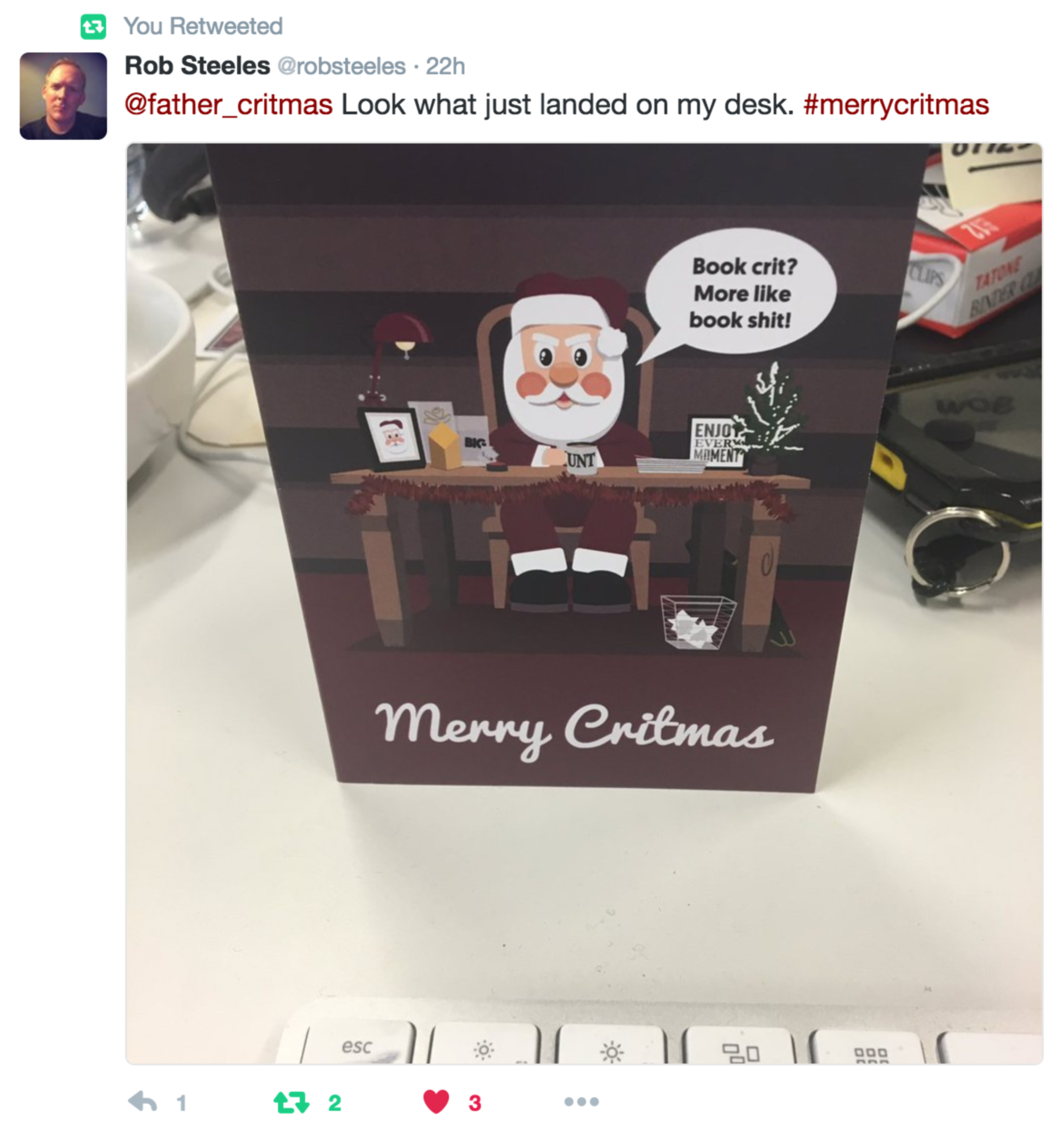Merry Critmas by Alex Goddard