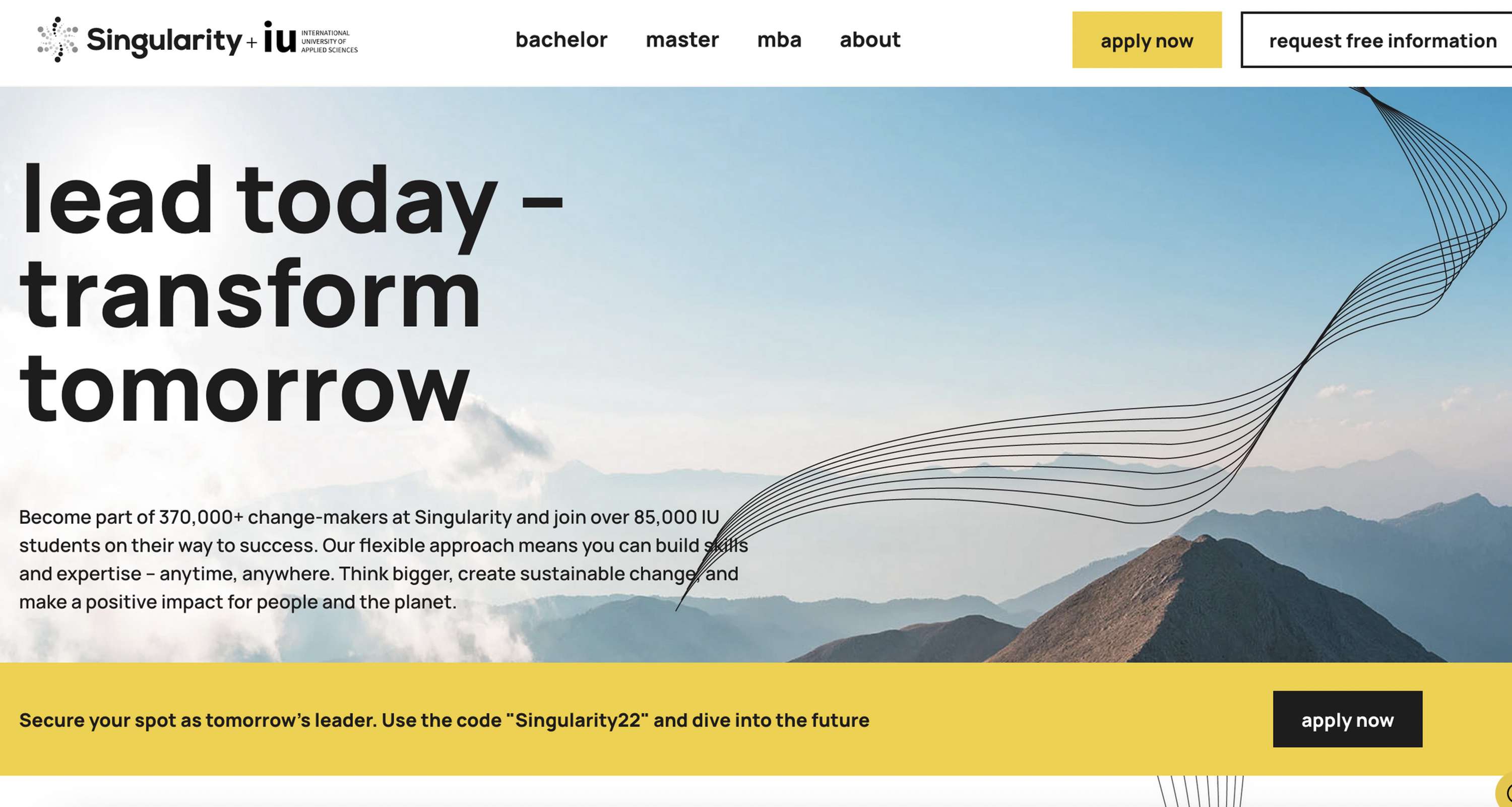 Singularity + International University of Applied Science (IU) web copy by Trish Elms