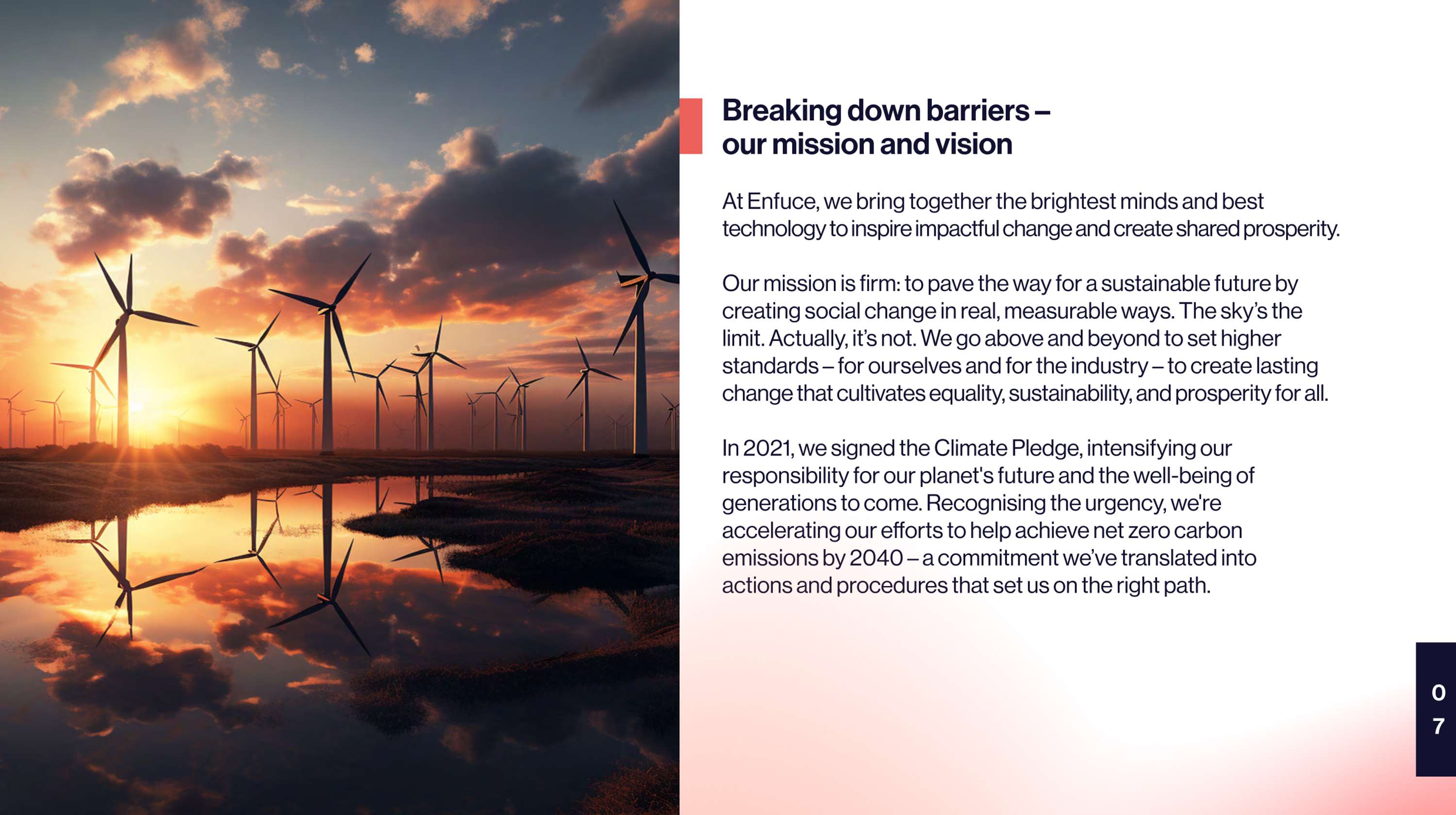 Enfuce ESG report 2022 by Trish Elms