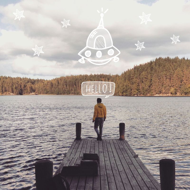 Photo and Illustration Mash-up by Alessandro Aru