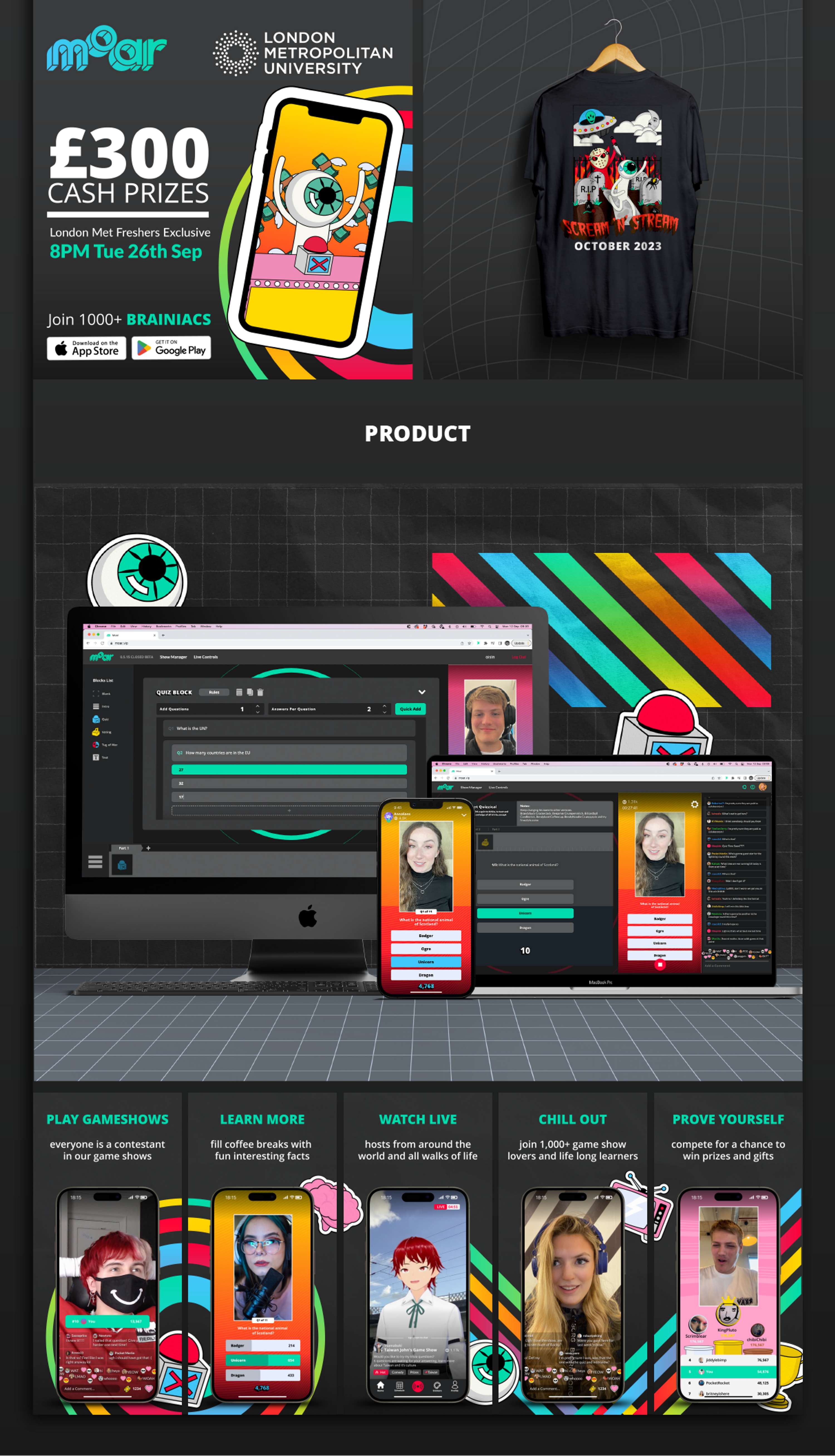 moar - branding and logo design by Ois K