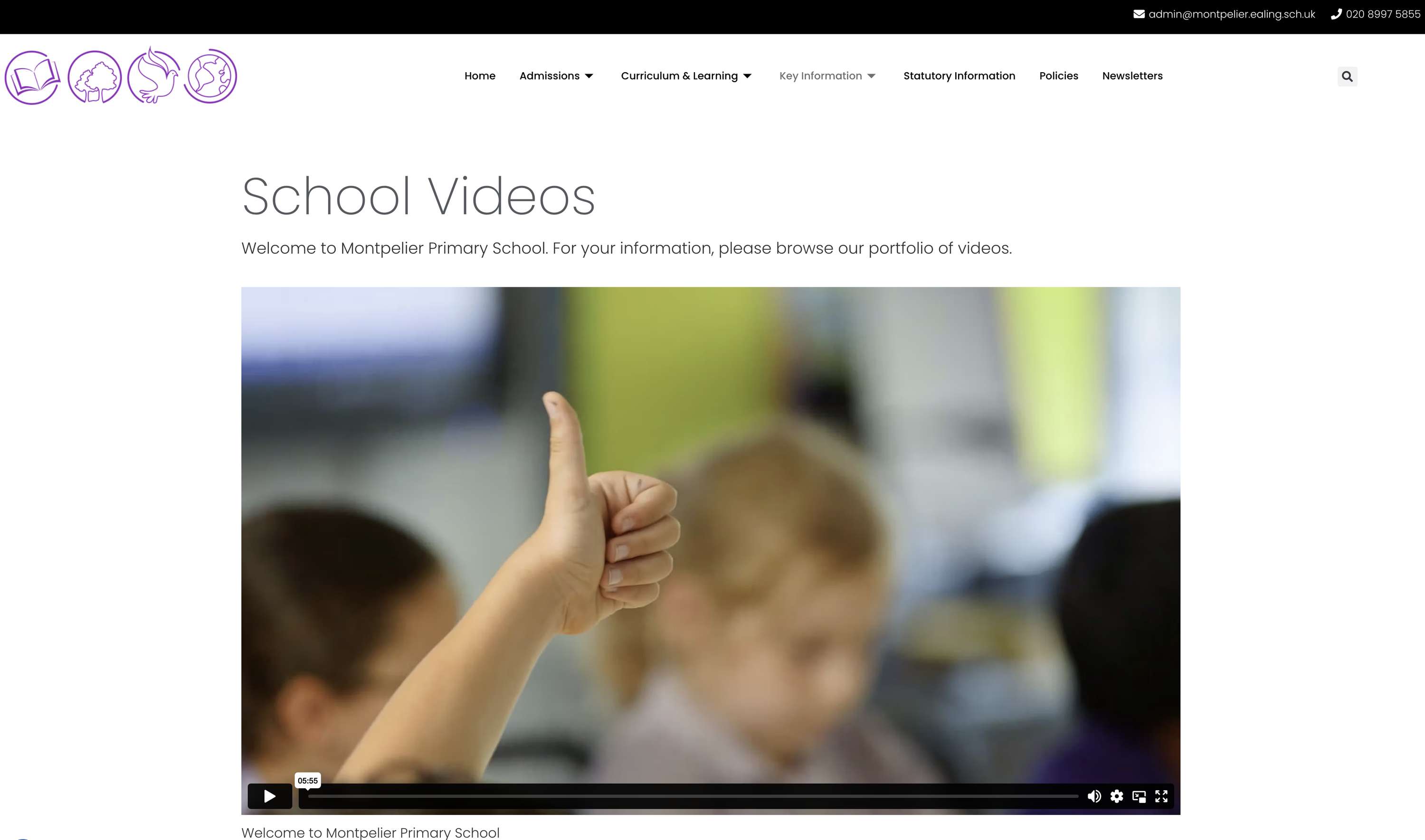 School Website Design by Mark Phillips