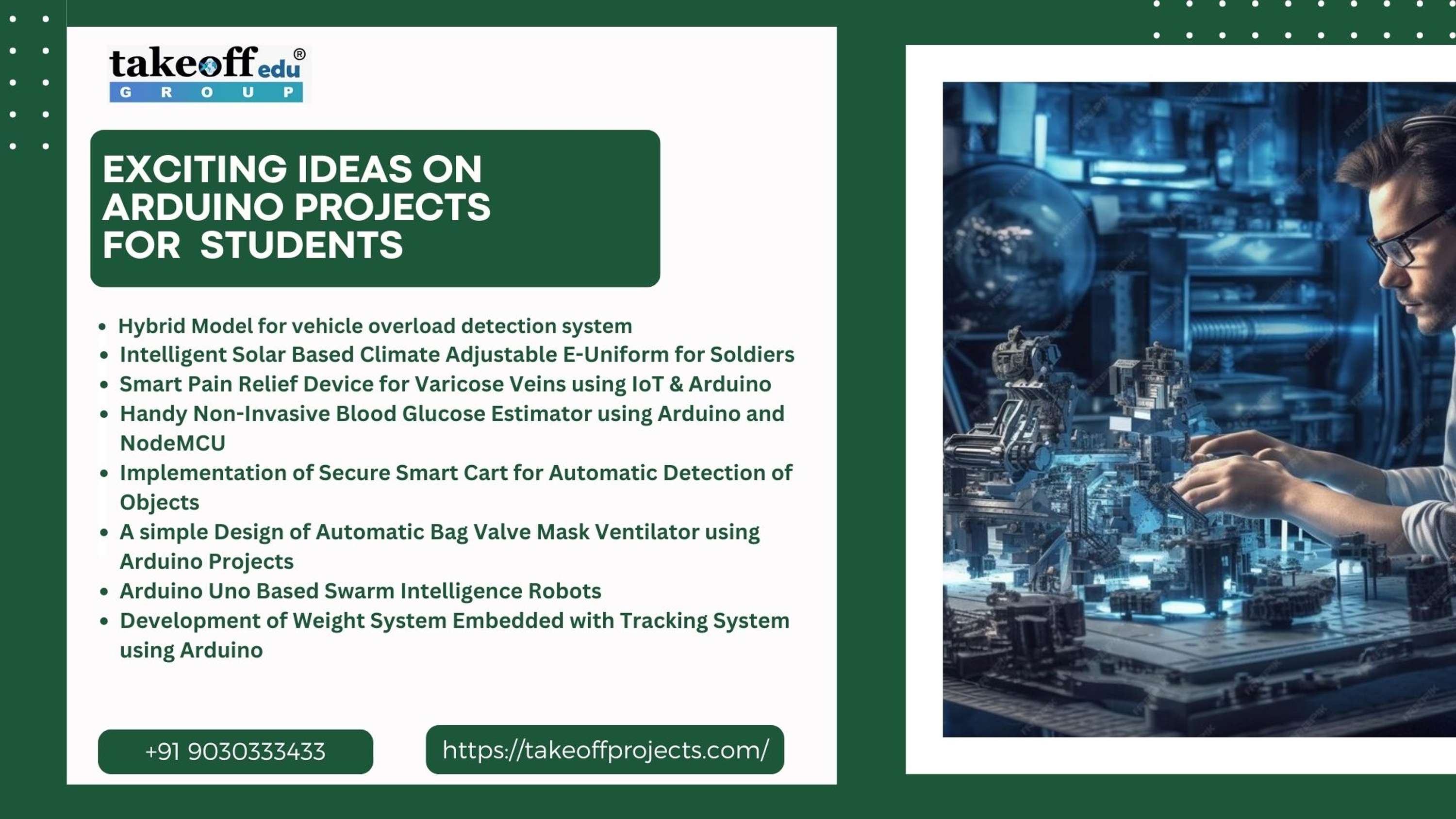 Exciting Ideas on Arduino Projects for Students by takeoff projects