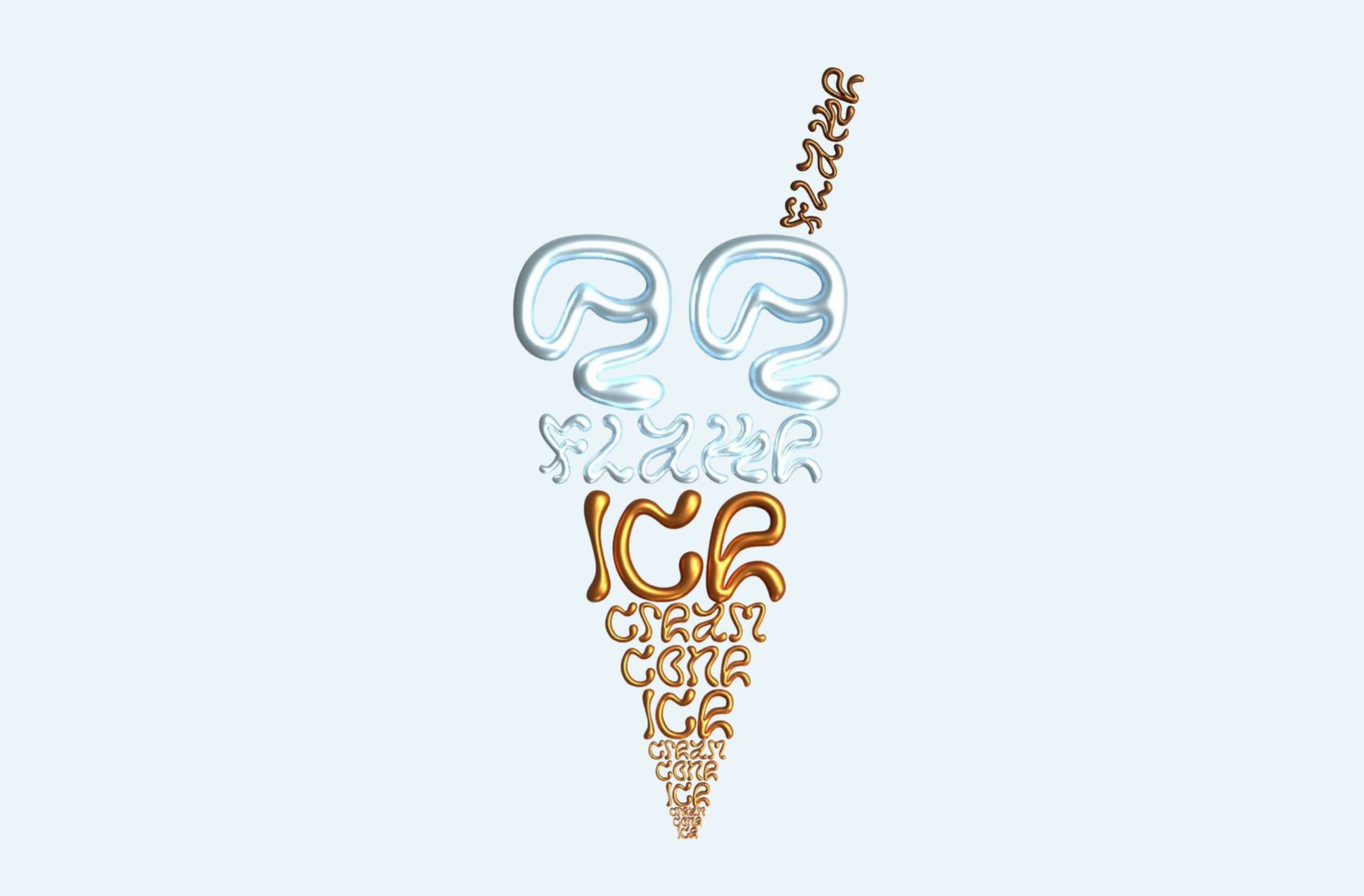 Fluid- Typography design by Yarza Twins