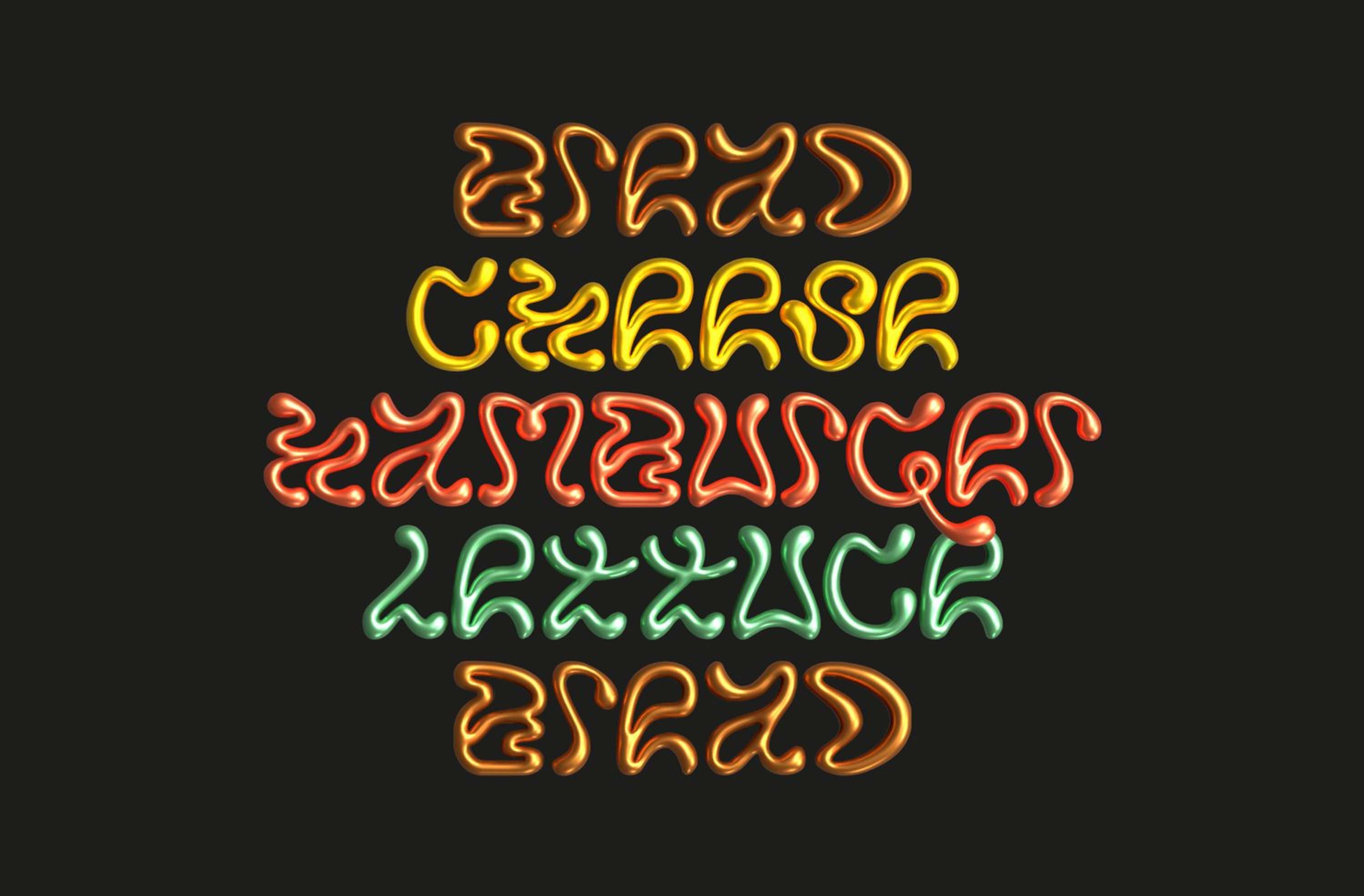 Fluid- Typography design by Yarza Twins