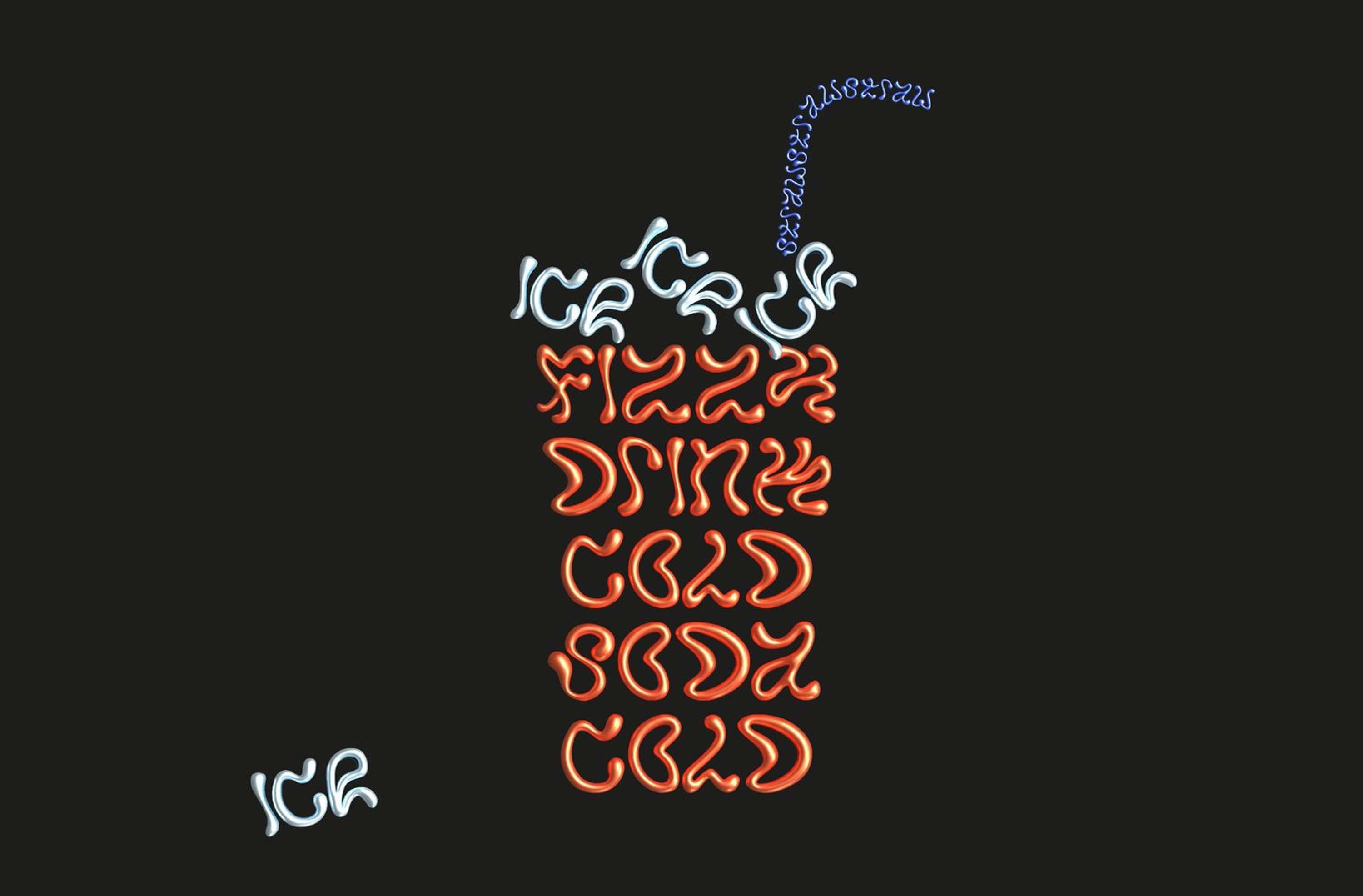 Fluid- Typography design by Yarza Twins