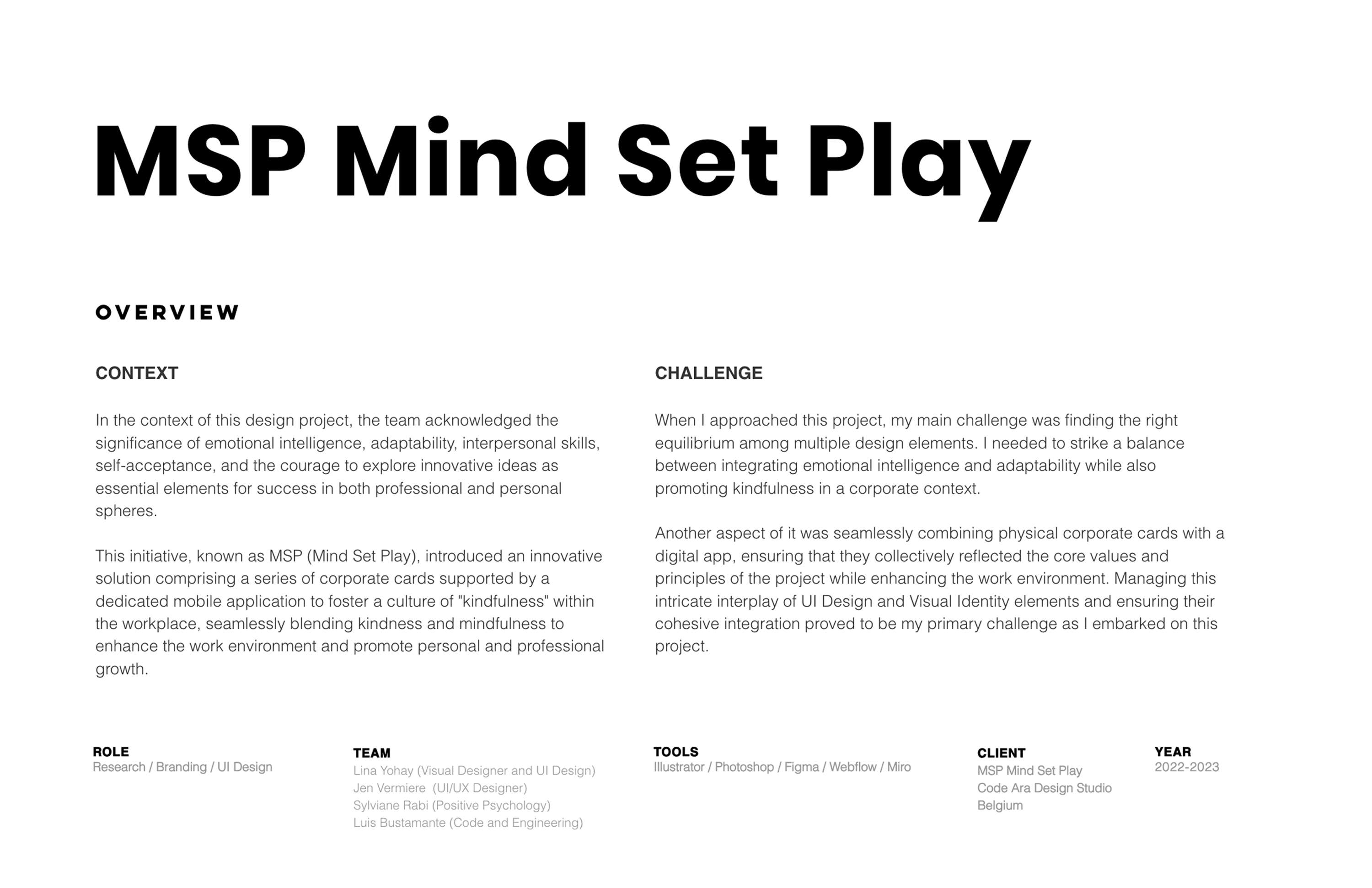Mind Set Play by Lina Yohay