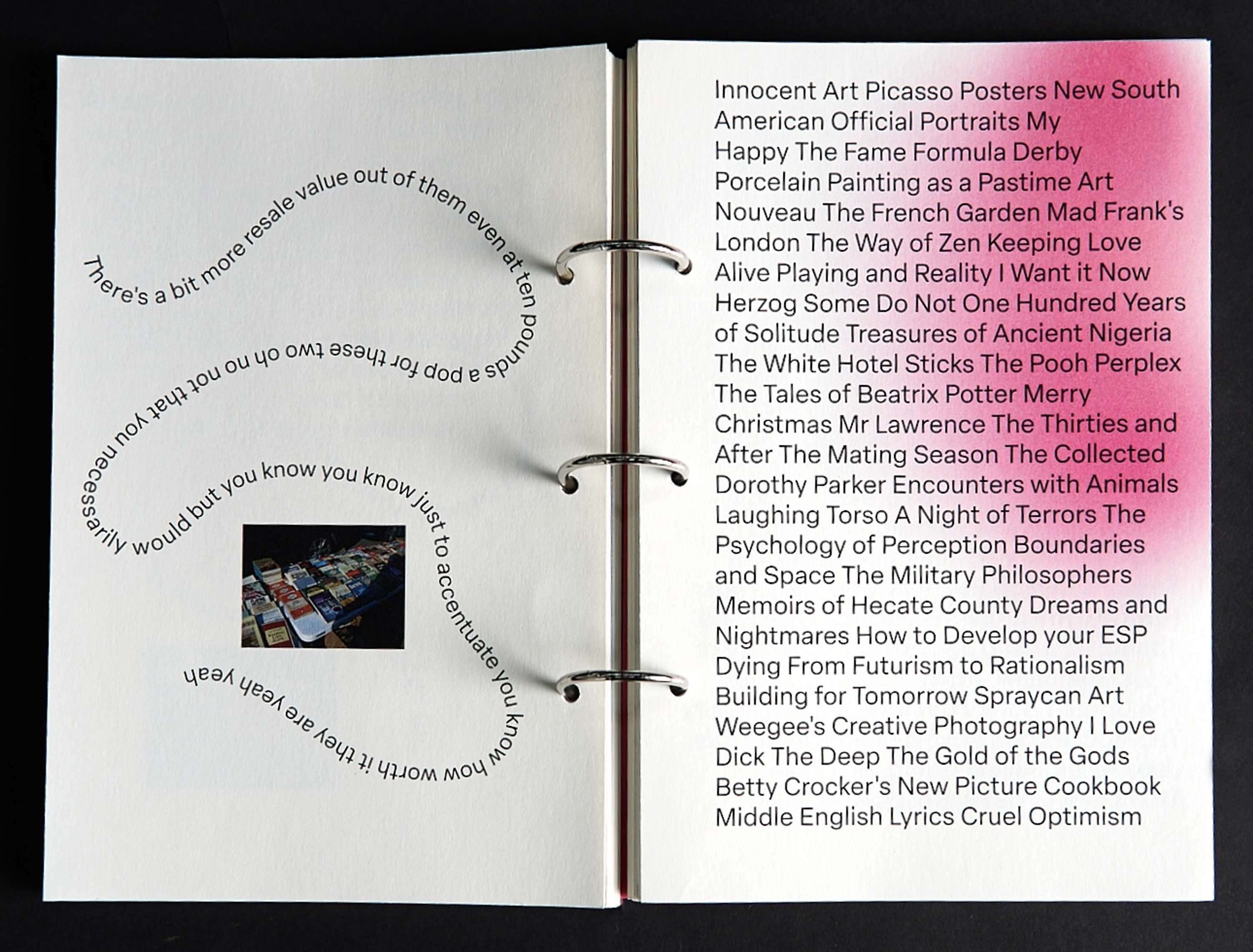 Collecting, Talking, Touching: Peckham Car-boot by Isabella Schlieben
