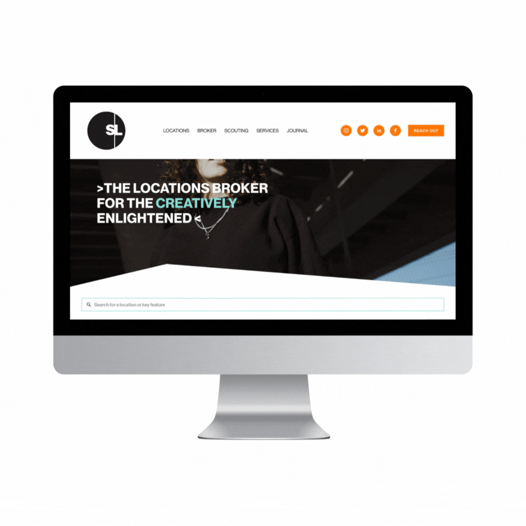 Website Design | Silverstein Locations by Saskia Robertson