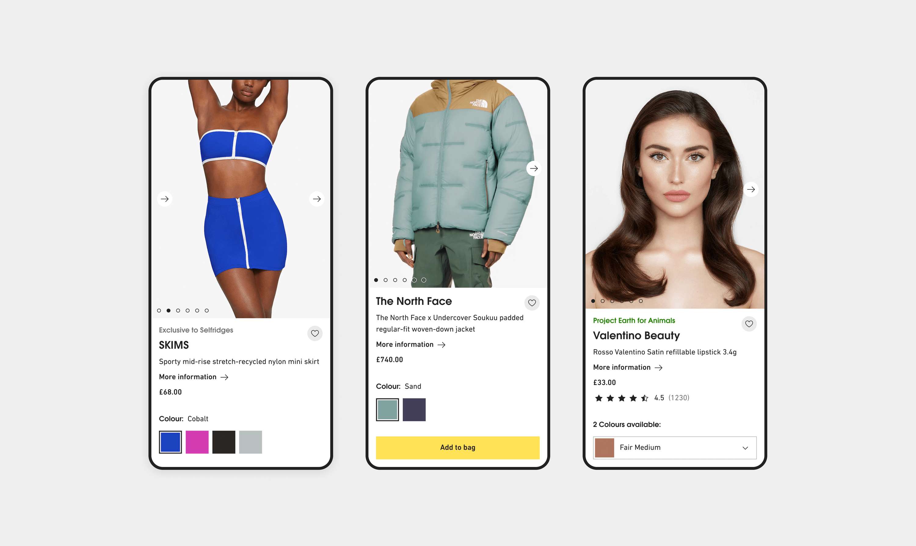 Selfridges Ecommerce by Alex Harris