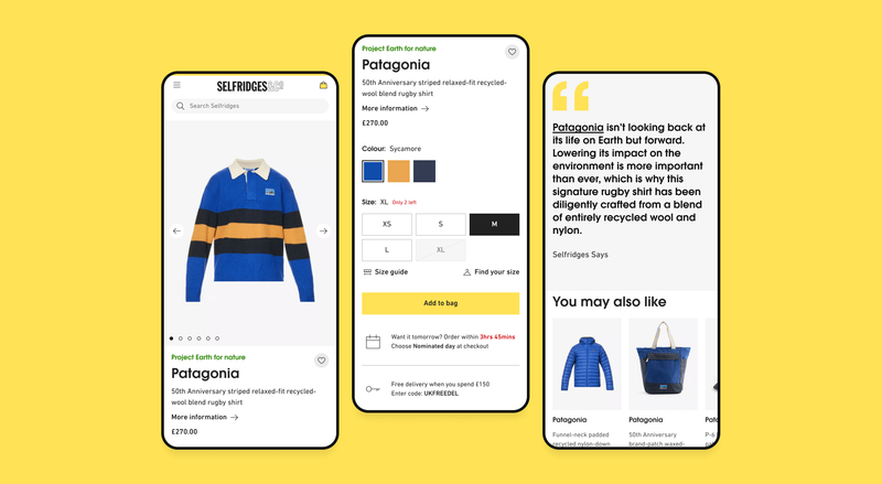 Selfridges Ecommerce by Alex Harris