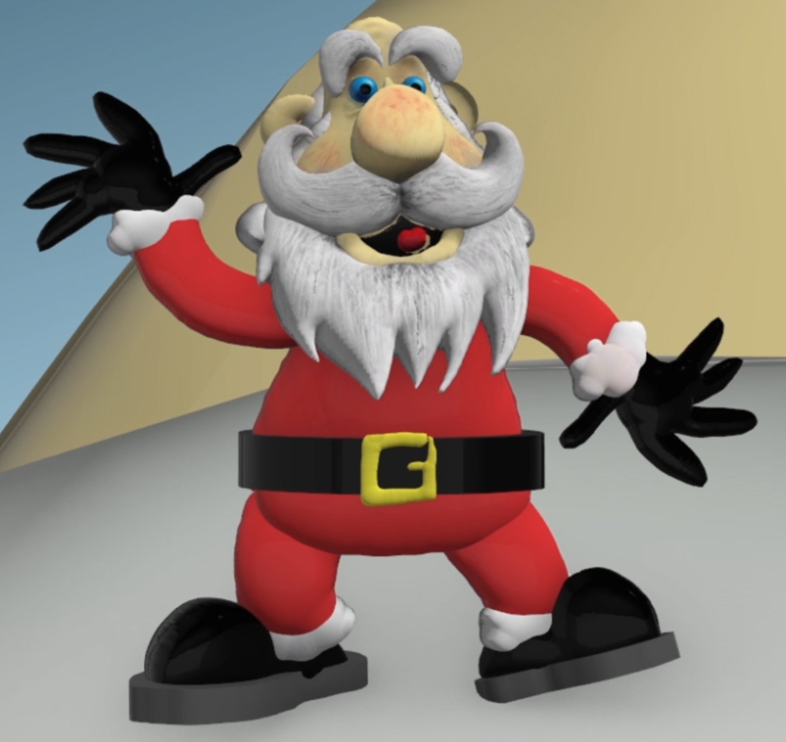 Bringing Santa to life in Paint 3D by Lift London