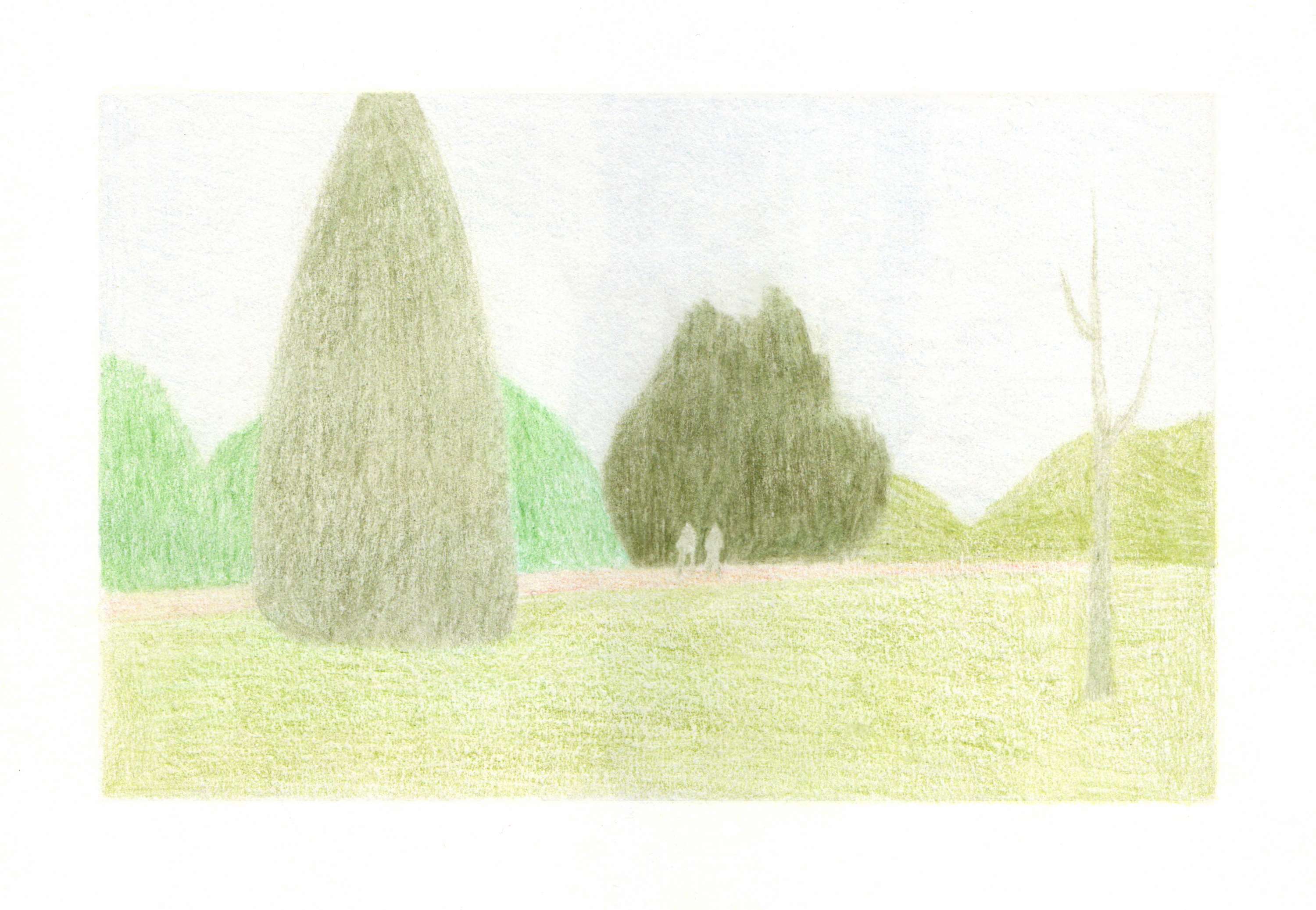 Drawing in Regent's Park by Loulou Elliott