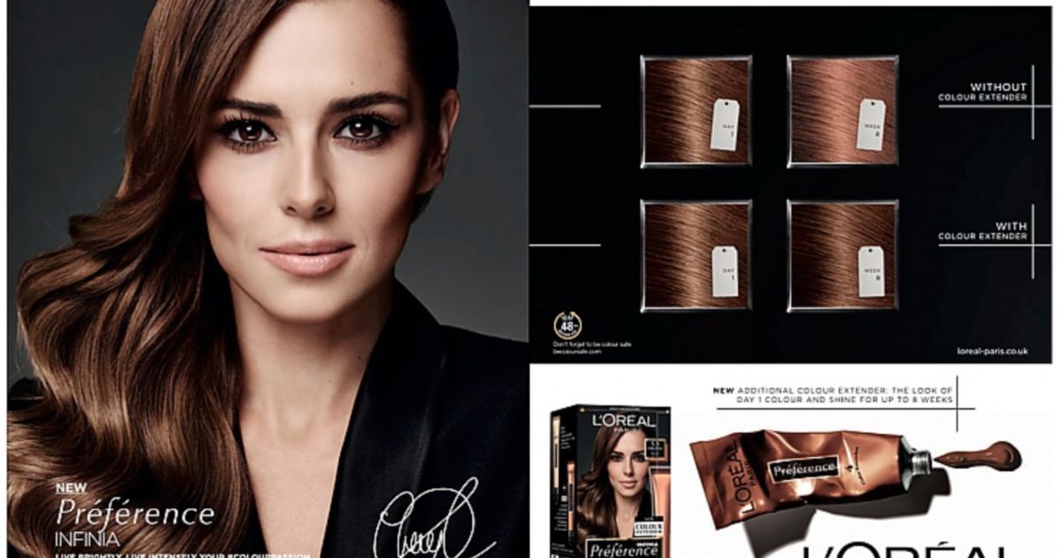 Cheryl Cole for L'oreal Preference | The Dots Cheryl Cole for L'oreal Preference | The Dots
