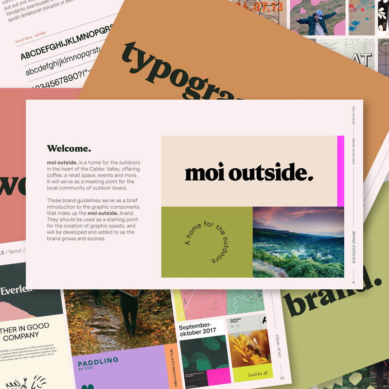 Branding for Moi Outside by Katie O'Rourke